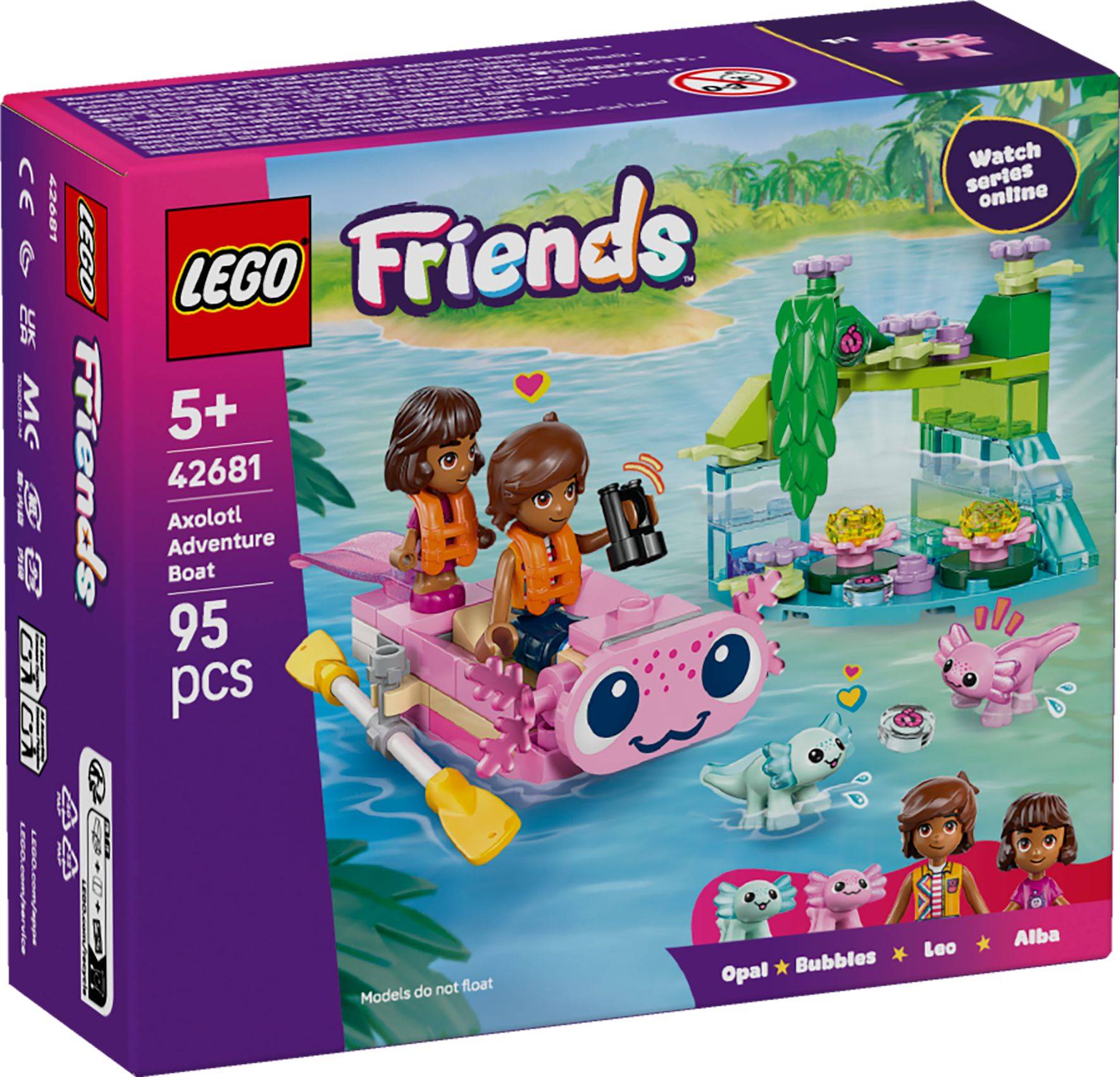 Svět dětí - LEGO® Friends 42681 Dobrodružný člun s axolotly