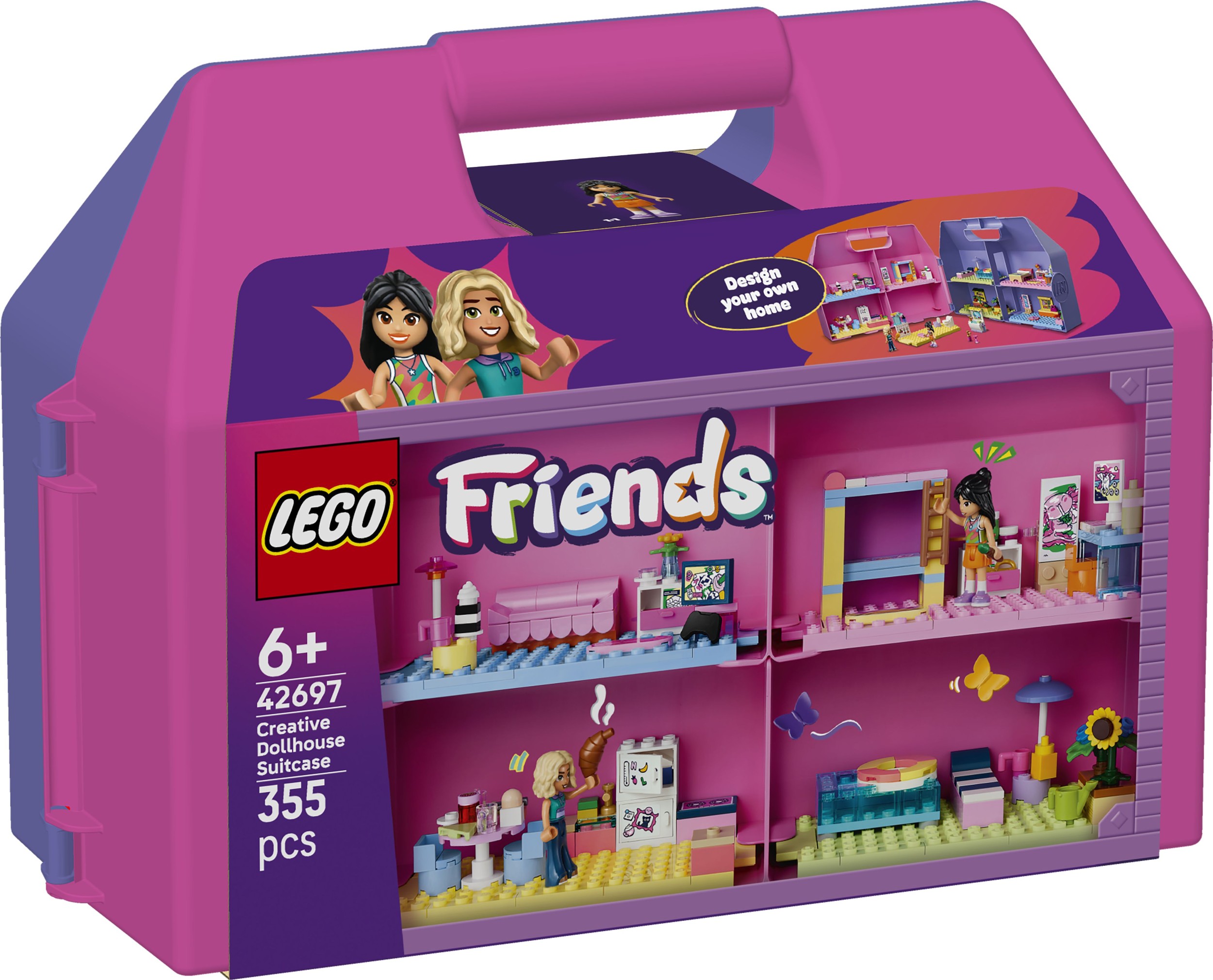 Svět dětí - LEGO® Friends 42697 Kreativní kufřík a domek pro panenky