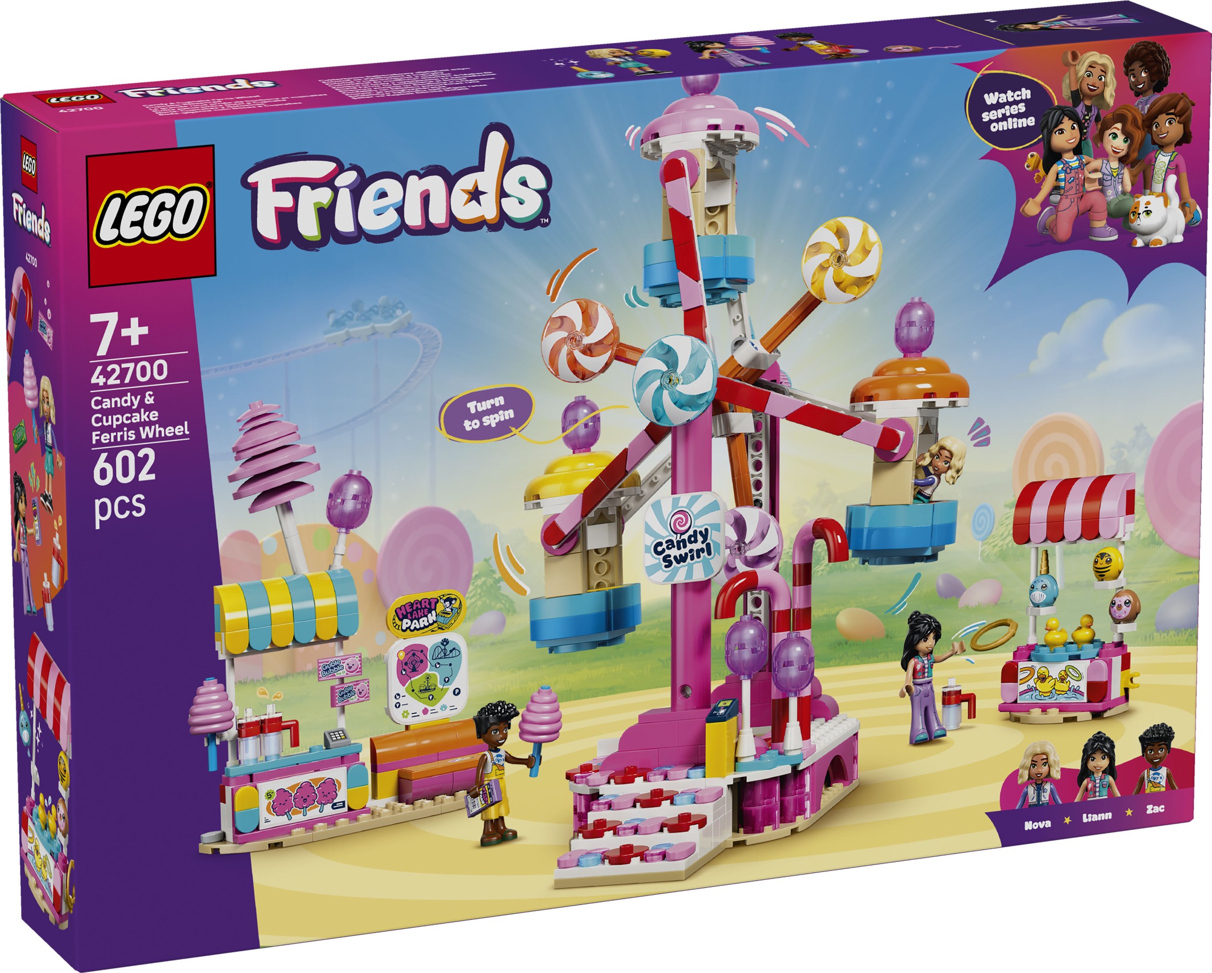 Svět dětí - LEGO® Friends 42700 Kolotoč se sladkostmi a cupcaky