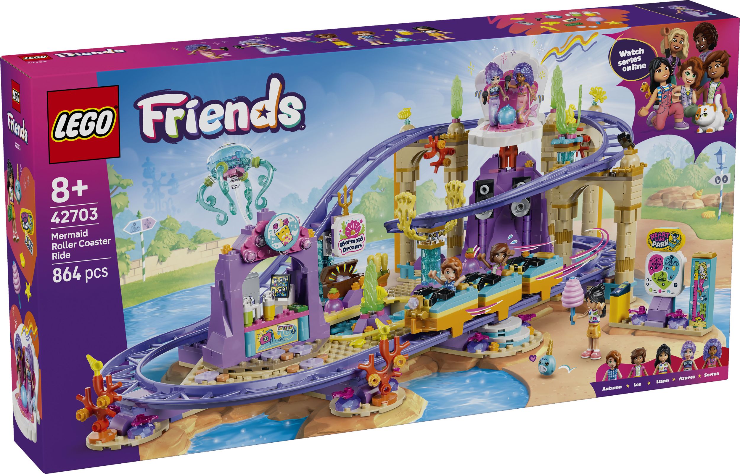 Svět dětí - LEGO® Friends 42703 Jízda na horské dráze s mořskými pannami