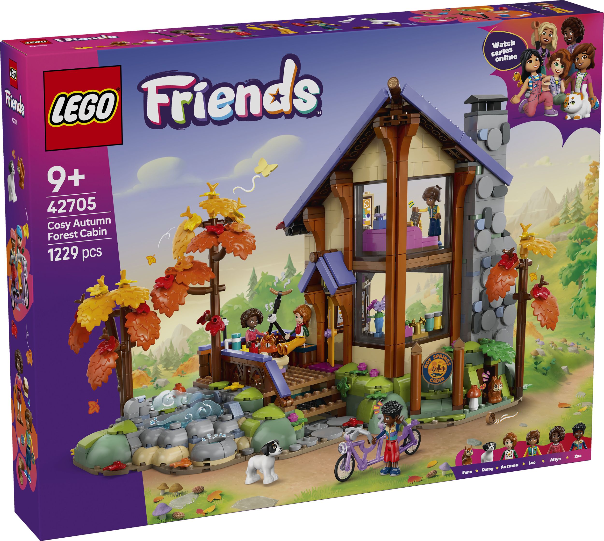 Svět dětí - LEGO® Friends 42705 Útulná chata v podzimním lese