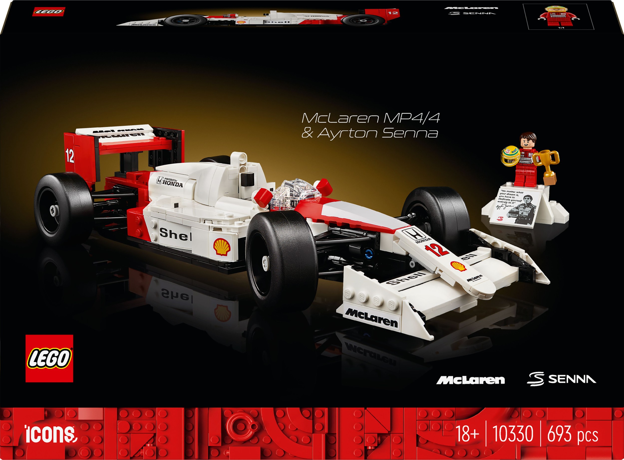 Svět dětí - LEGO® Icons 10330 McLaren MP4/4 & Ayrton Senna