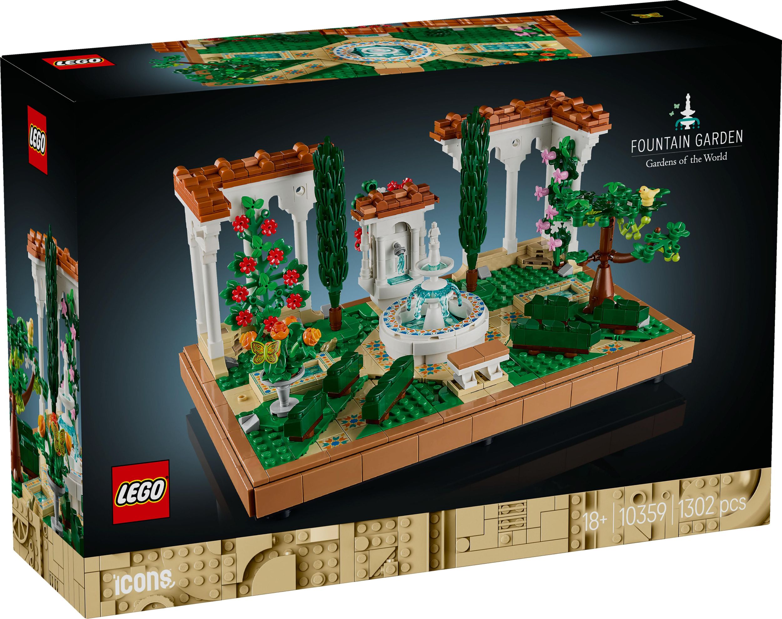 Svět dětí - LEGO® Icons 10359 Zahrada s fontánou