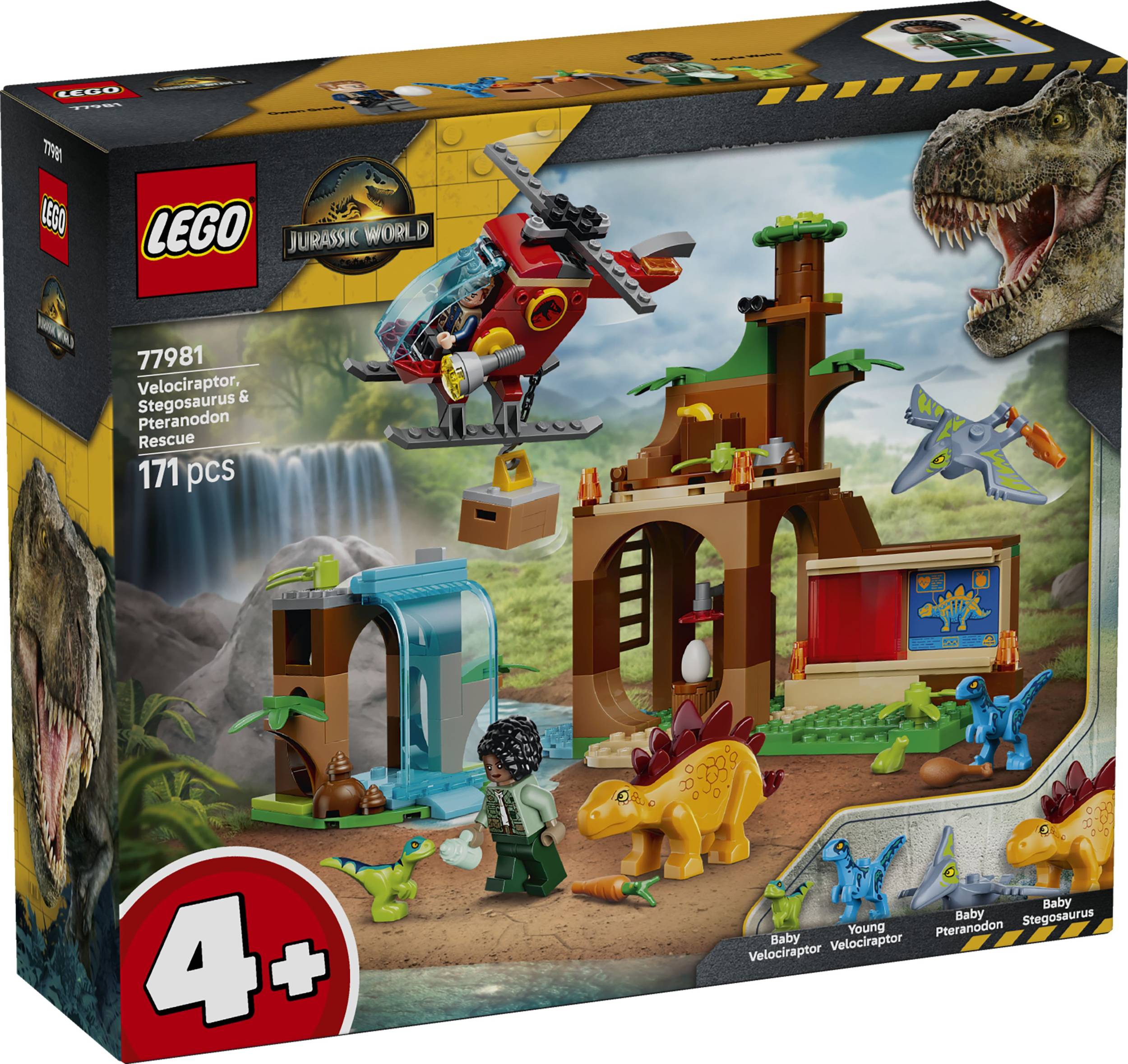 Svět dětí - LEGO® Jurassic World 77981 Záchrana velociraptora, stegosaura a pteranodona