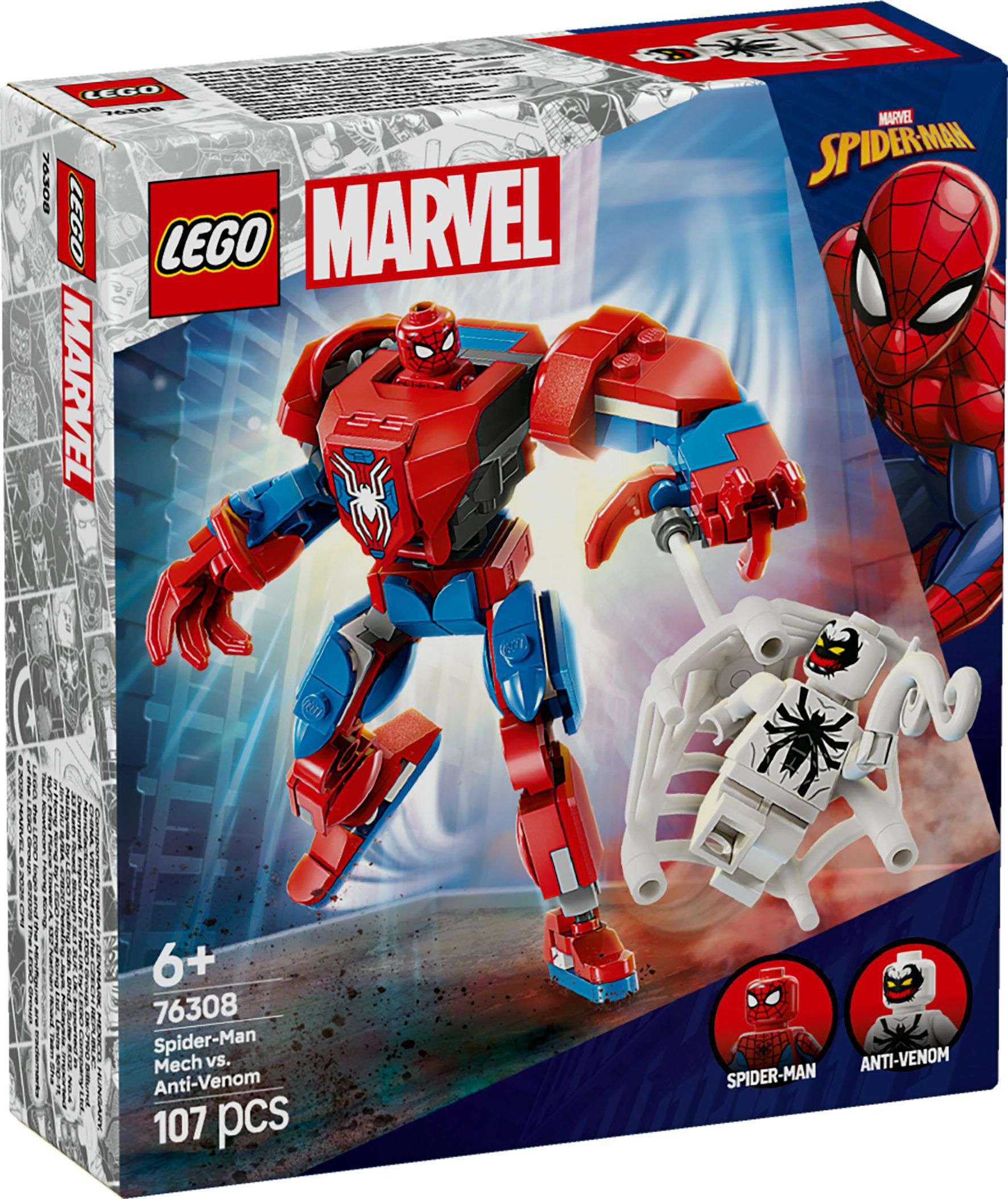 Svět dětí - LEGO® Marvel 76308 Spider-Man v robotickém obleku vs. Anti-Venom