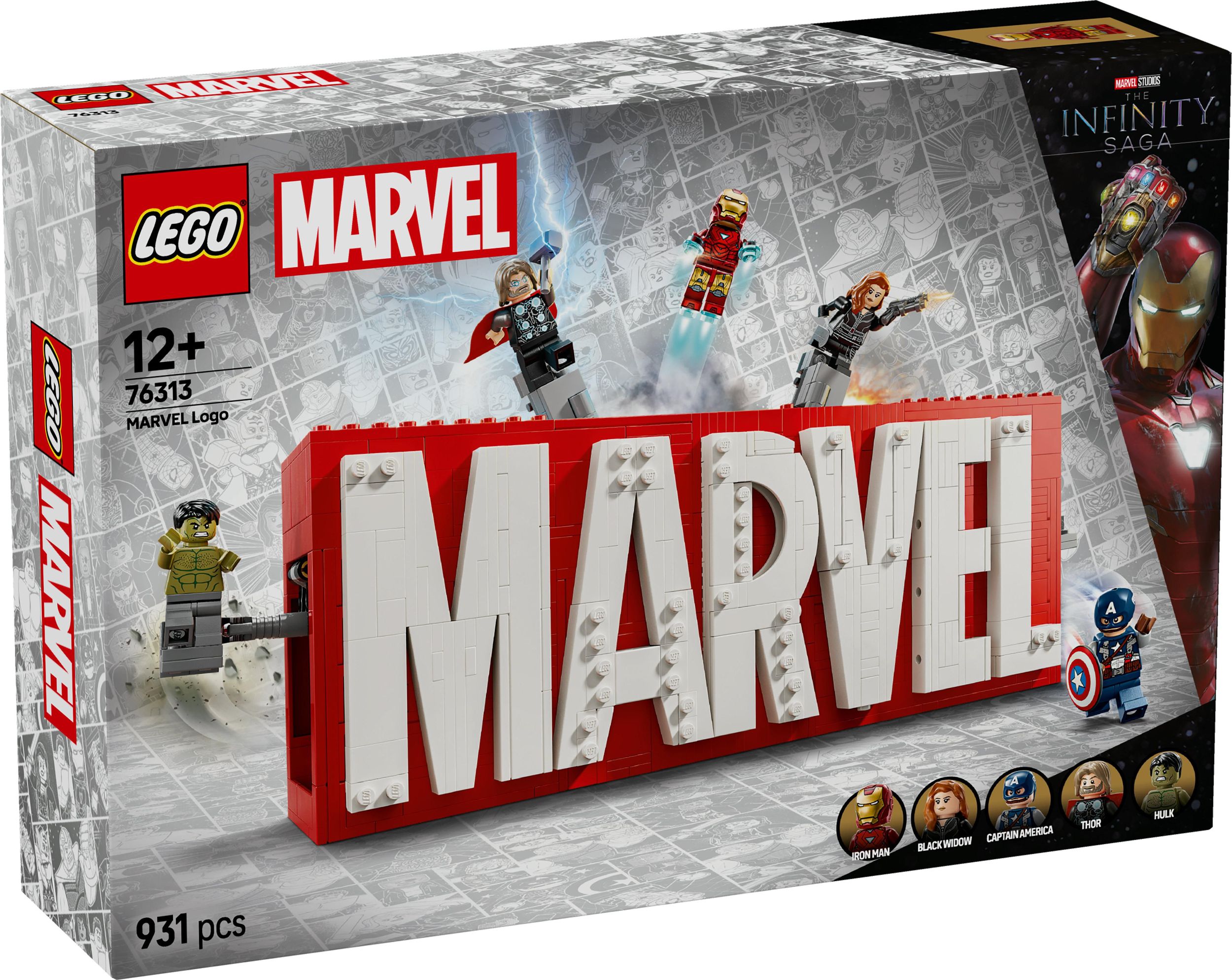 Svět dětí - LEGO® Marvel 76313 Logo MARVEL a minifigurky