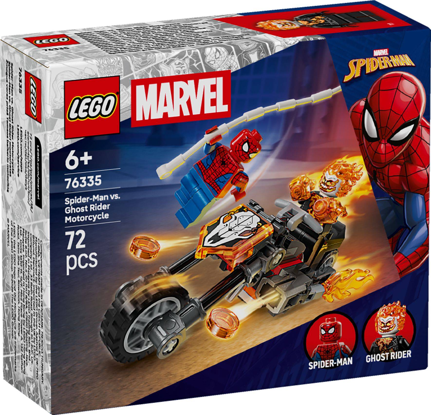 Svět dětí - LEGO® Marvel 76335 Spider-Man vs. Ghost Rider na motorce