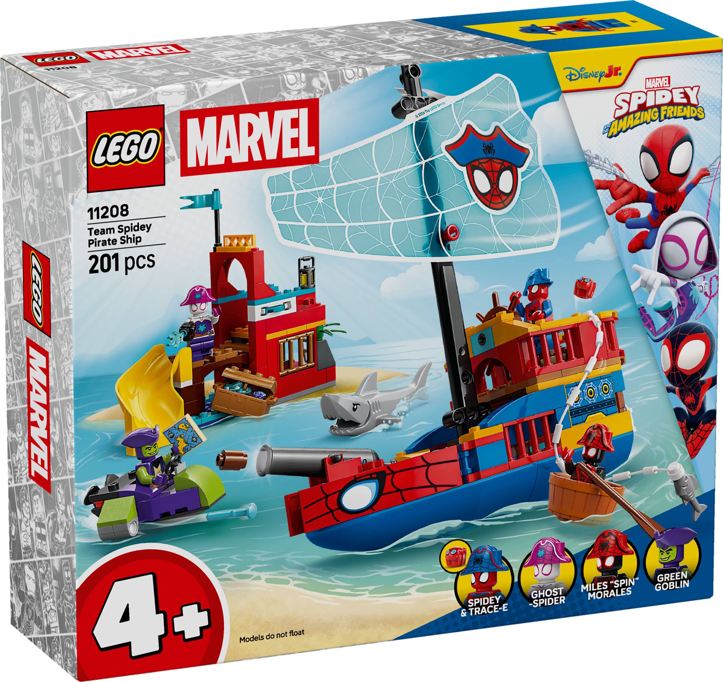 Svět dětí - LEGO® Marvel Spidey a jeho úžasní přátelé 11208 Pirátská loď Spideyho týmu