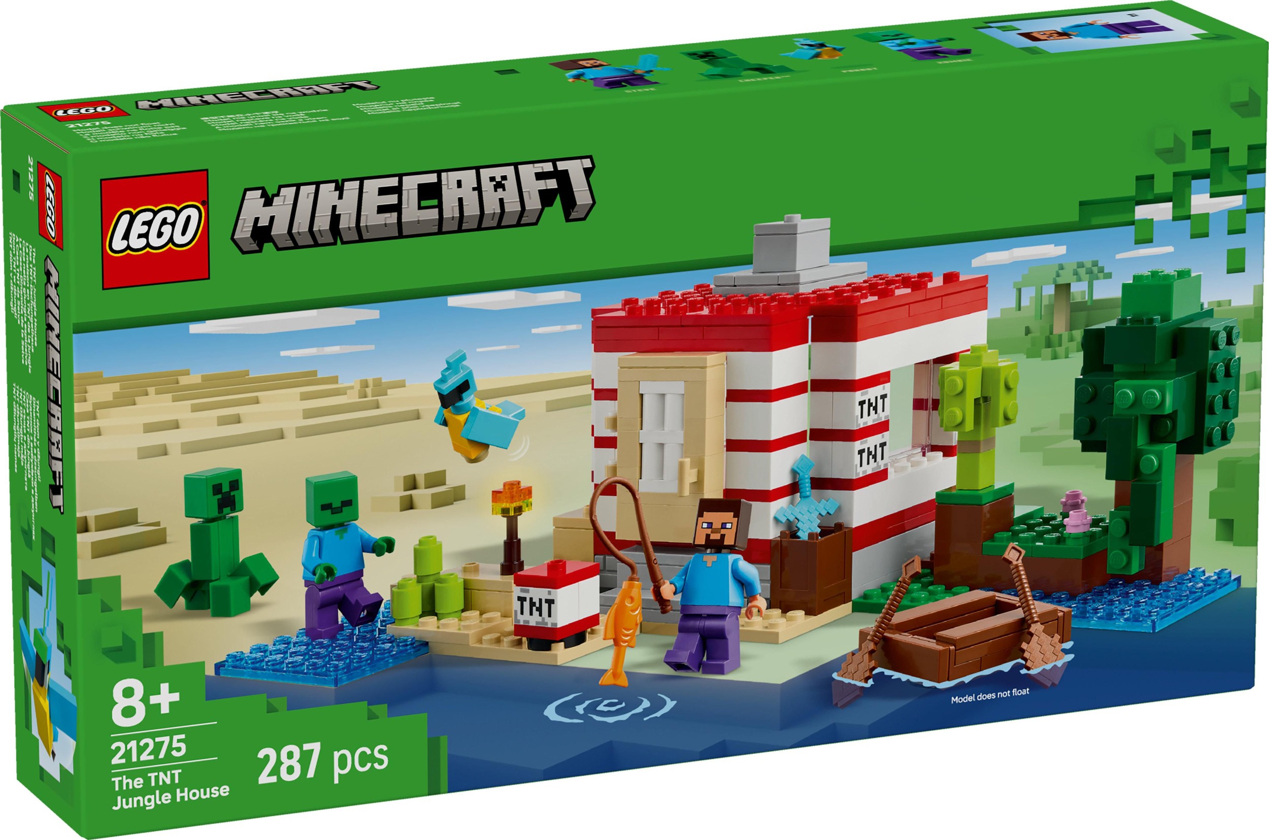 Svět dětí - LEGO® Minecraft 21275 TNT dům v džungli