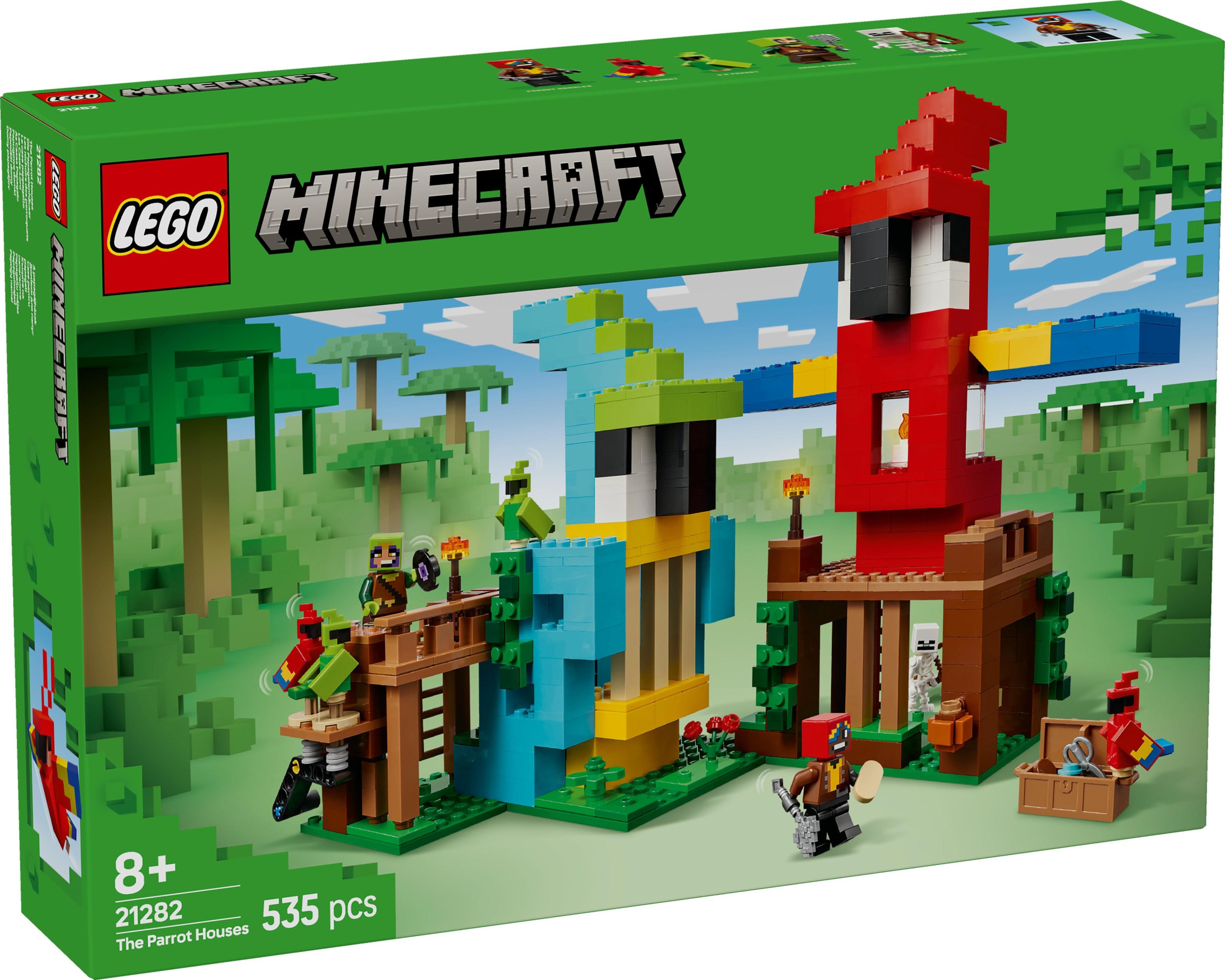 Svět dětí - LEGO® Minecraft 21282 Papouščí domy