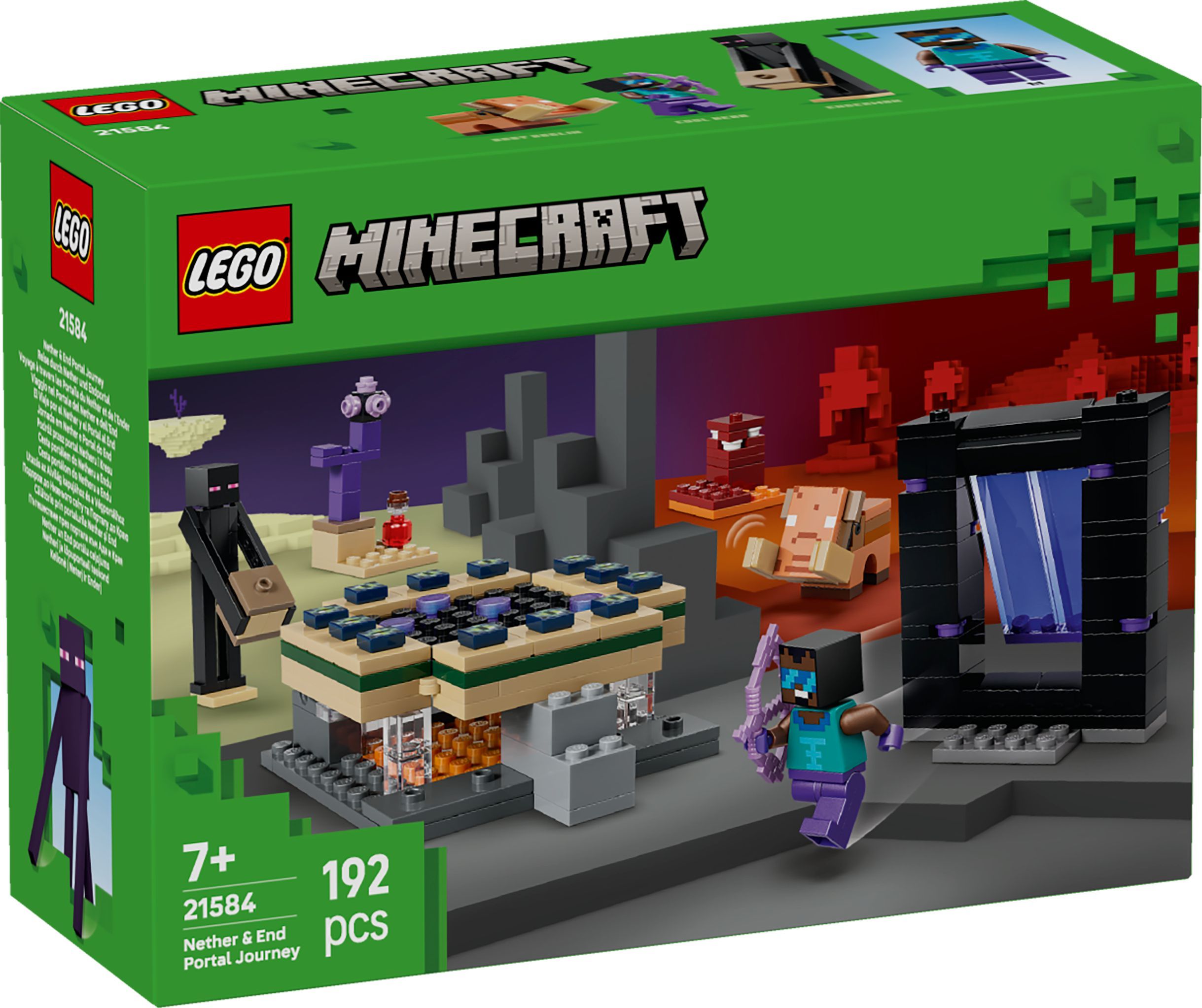 Svět dětí - LEGO® Minecraft® 21584 Cesta portálem do Netheru a Endu