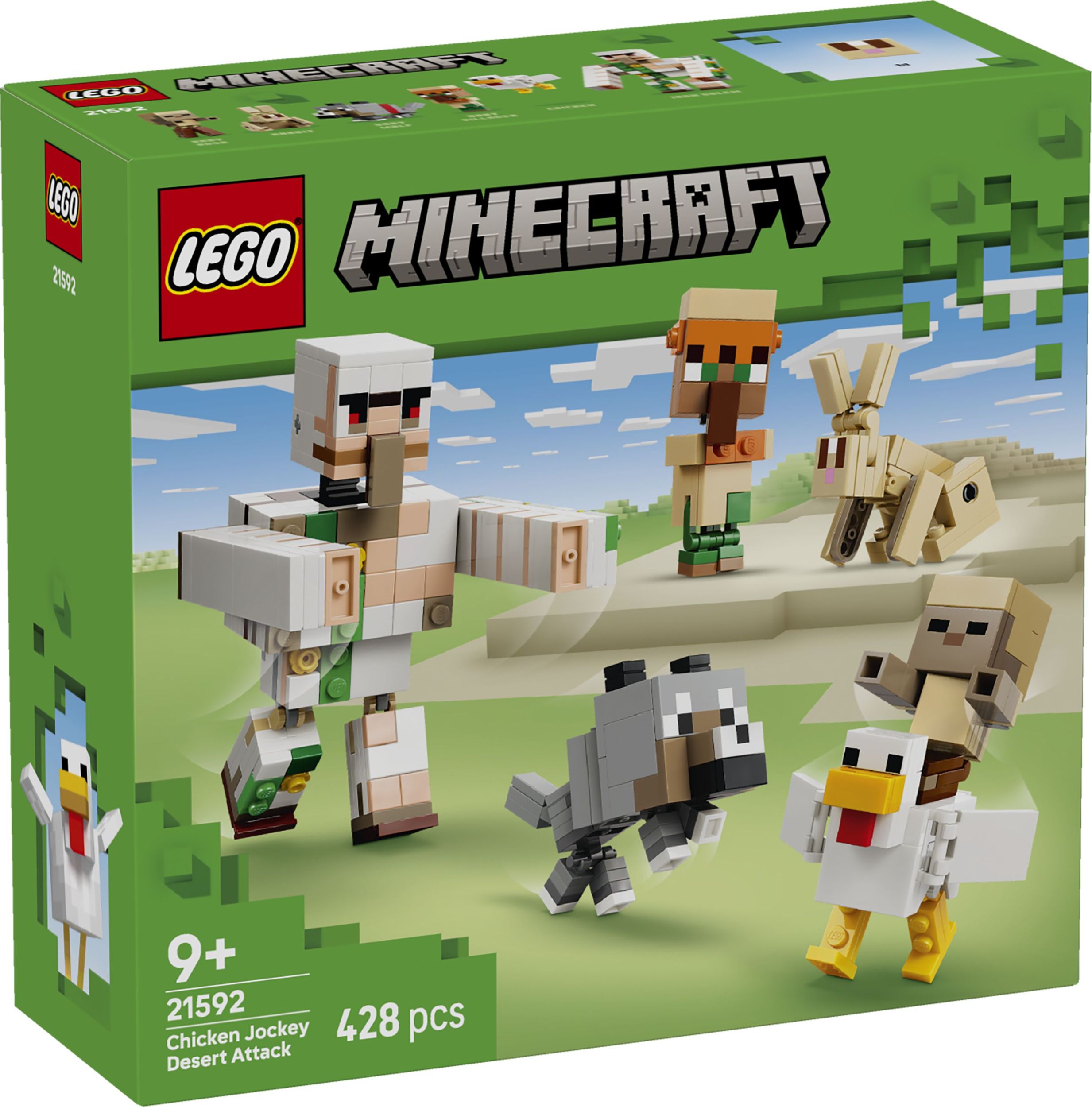 Svět dětí - LEGO® Minecraft® 21592 Kuřecí žokej a útok v poušti