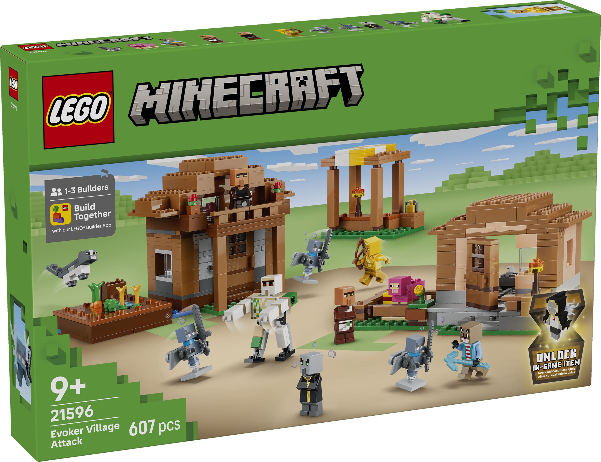 Svět dětí - LEGO® Minecraft® 21596 Útok Mága na vesnici