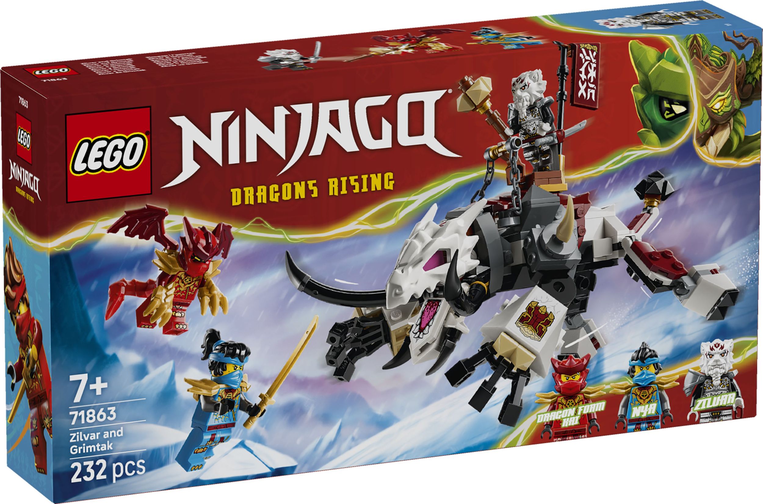 Svět dětí - LEGO® NINJAGO® 71863 Zilvar a dračí bestie Grimtak