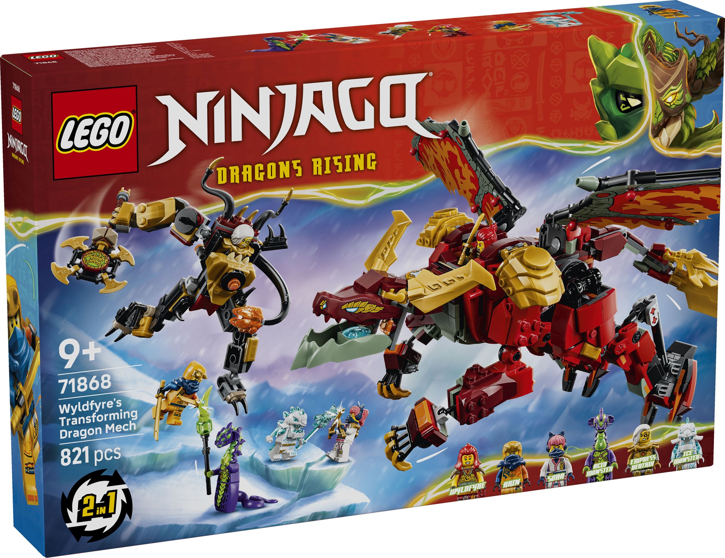 Svět dětí - LEGO® NINJAGO® 71868 Wyldfyre a transformační dračí oblek