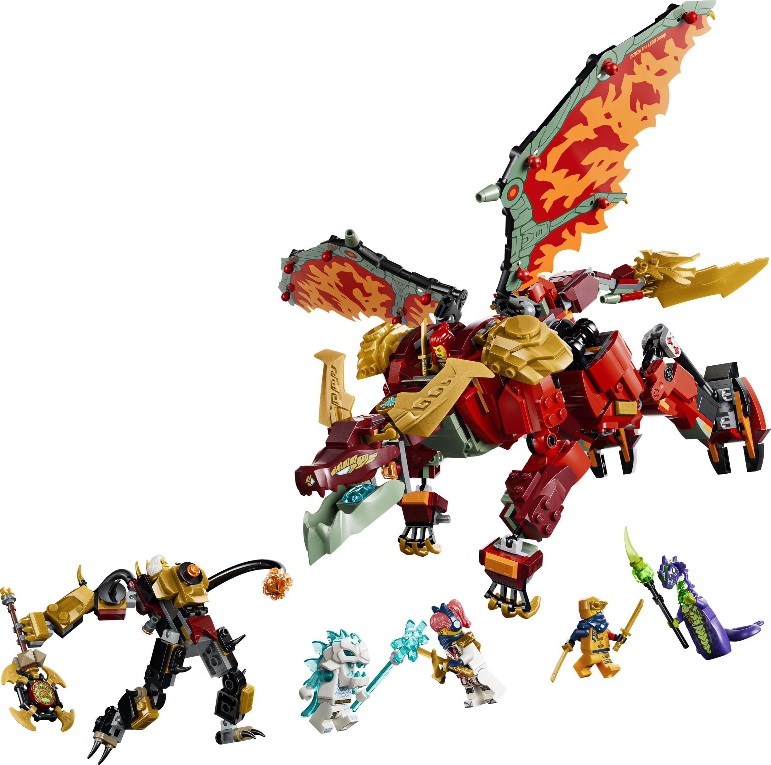 LEGO® NINJAGO® 71868 Wyldfyre a transformační dračí oblek-0