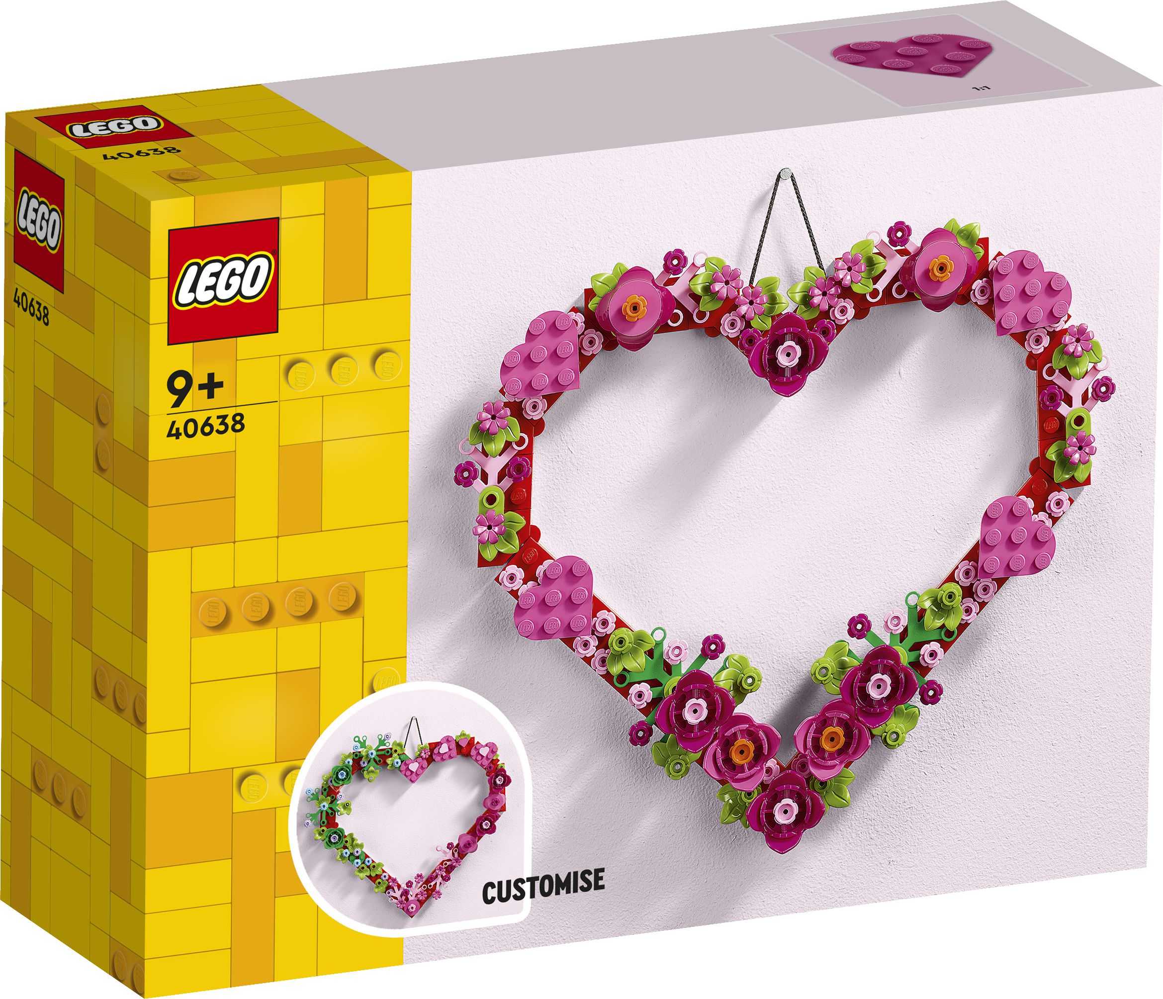 Svět dětí - LEGO® Ozdoba ve tvaru srdce 40638