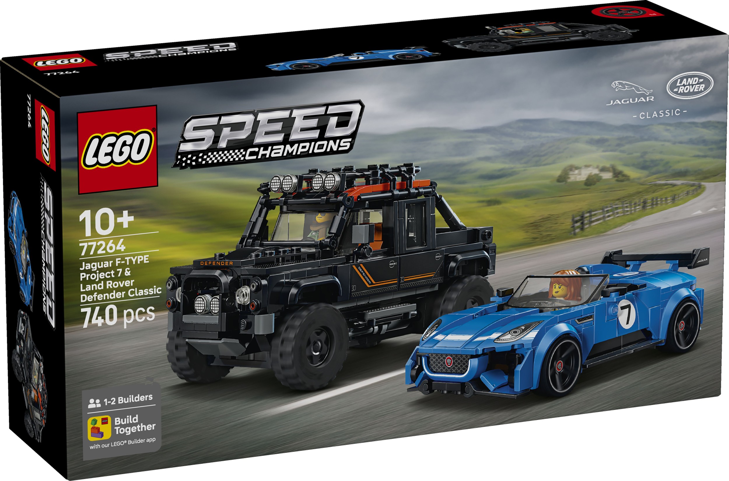 Svět dětí - LEGO® Speed Champions 77264 Jaguar Project 7 a Land Rover Defender