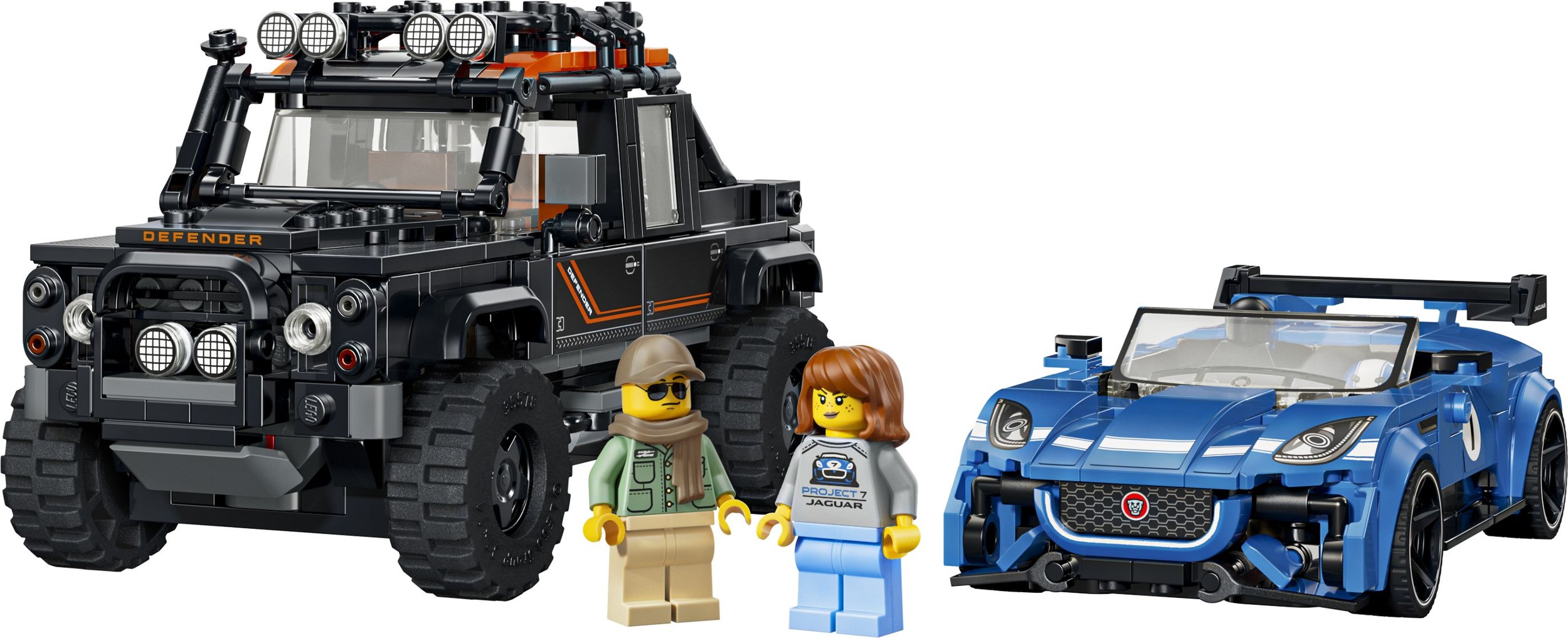 LEGO® Speed Champions 77264 Jaguar Project 7 a Land Rover Defender-0