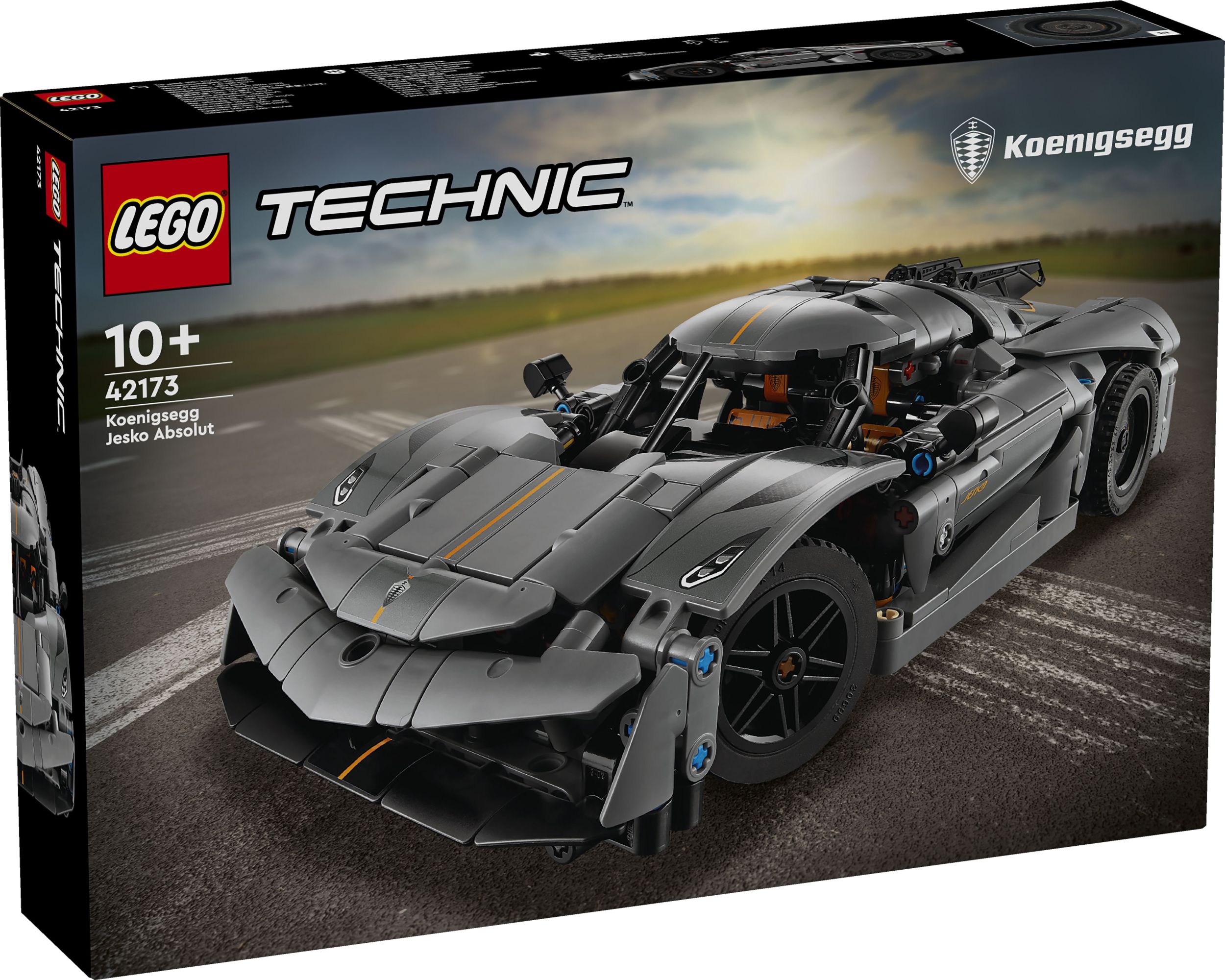 Svět dětí - LEGO® Technic 42173 Šedé hyperauto Koenigsegg Jesko Absolut