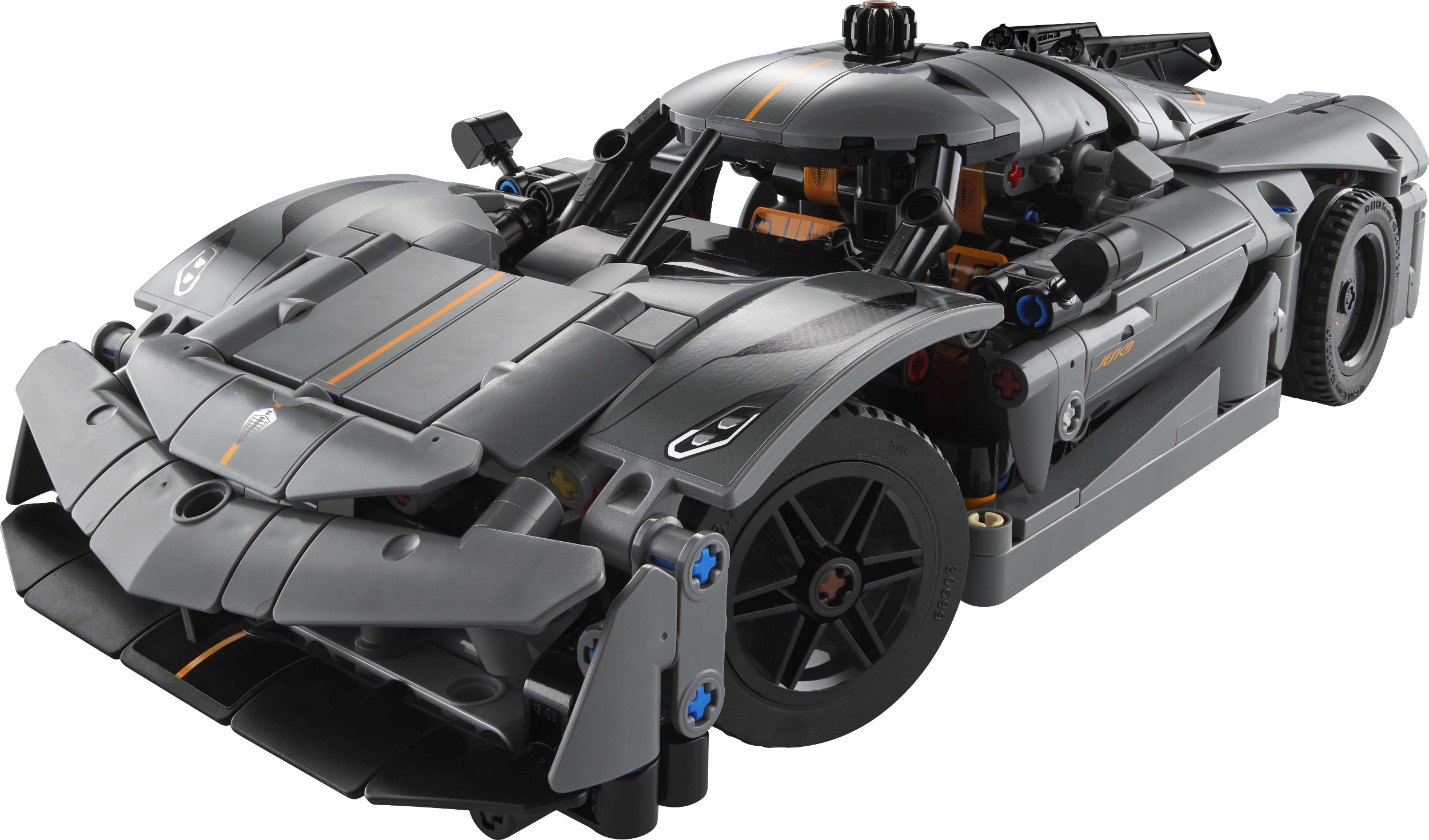 LEGO® Technic 42173 Šedé hyperauto Koenigsegg Jesko Absolut-0
