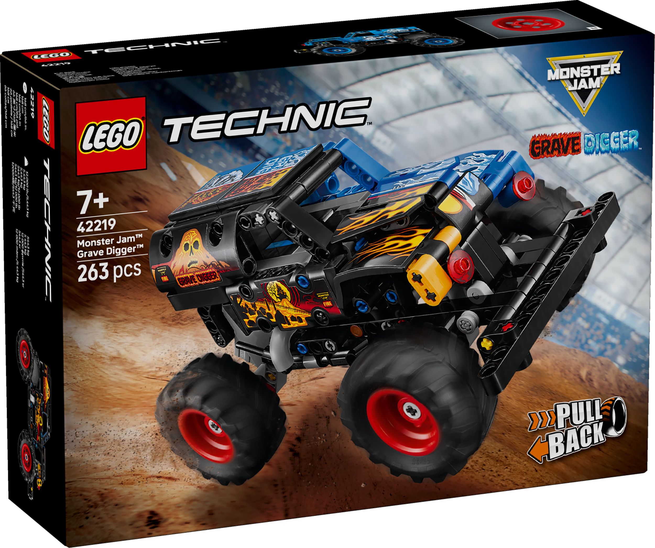 Svět dětí - LEGO® Technic 42219 Monster Jam™ Grave Digger™ Oheň a led