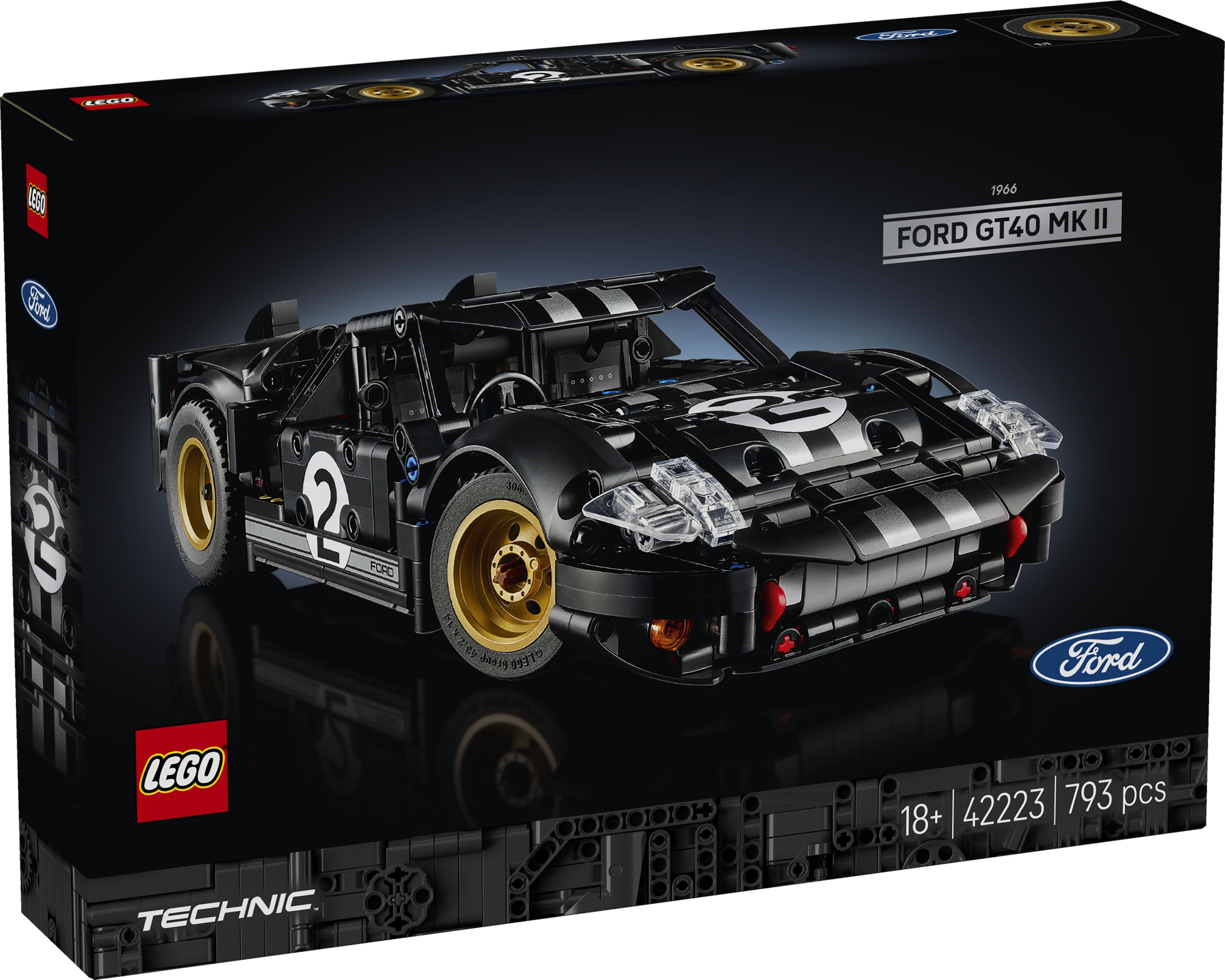 Svět dětí - LEGO® Technic 42223 Závodní auto 1966 Ford GT40 MKII