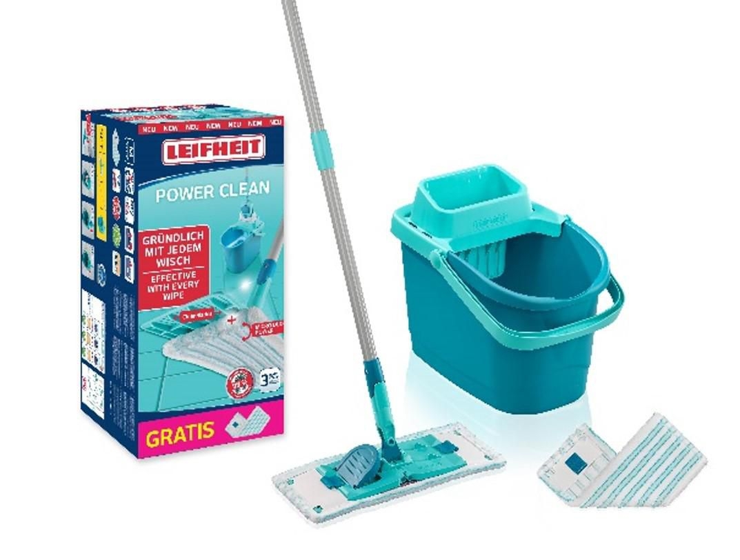 Domácnost a Zahrada - Leifheit Set PowerClean M + náhrada micro duo