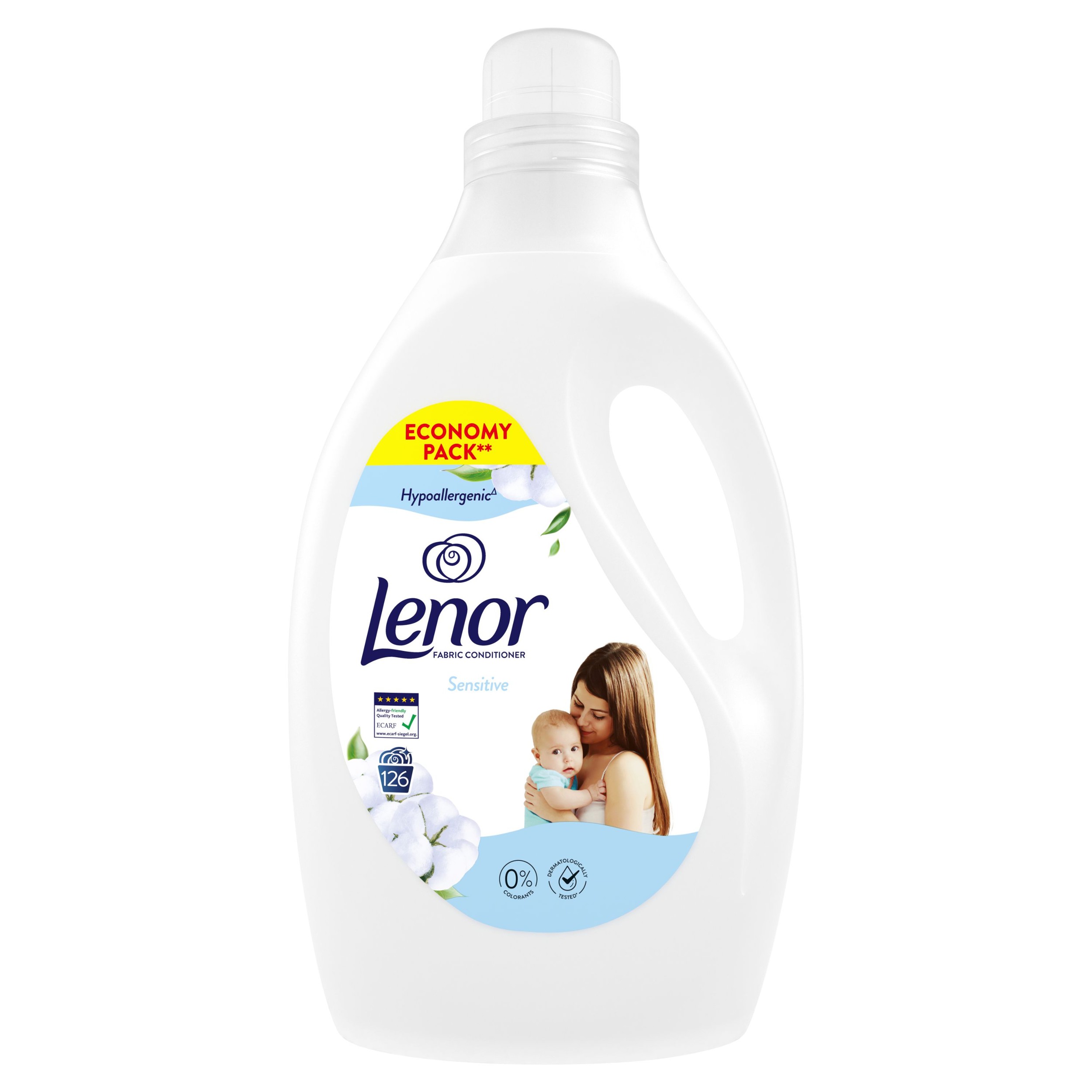 Drogerie a kosmetika - Lenor Aviváž For sensitive skin 126 / 3l