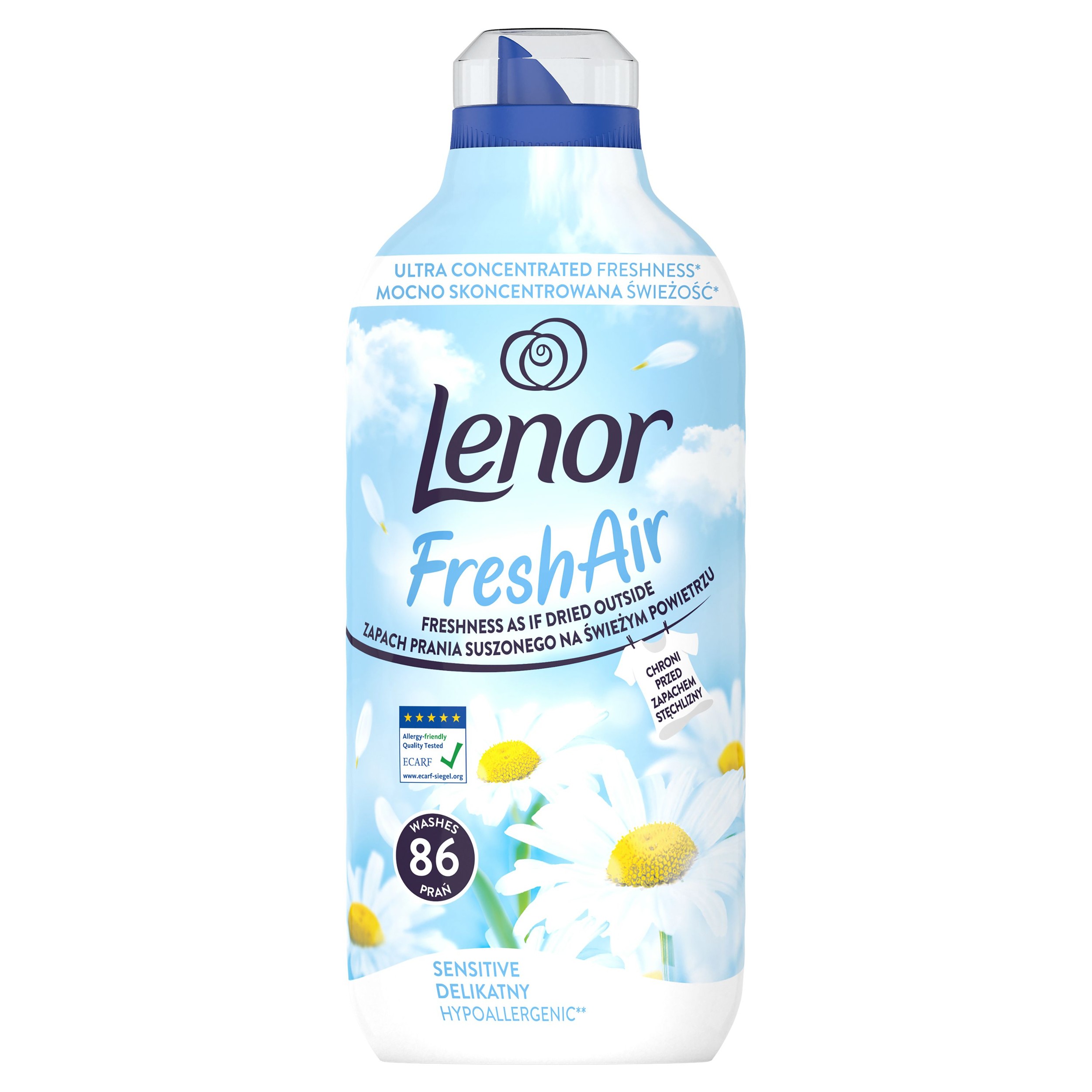 Drogerie a kosmetika - Lenor Aviváž Sensitive 86 / 1204ml