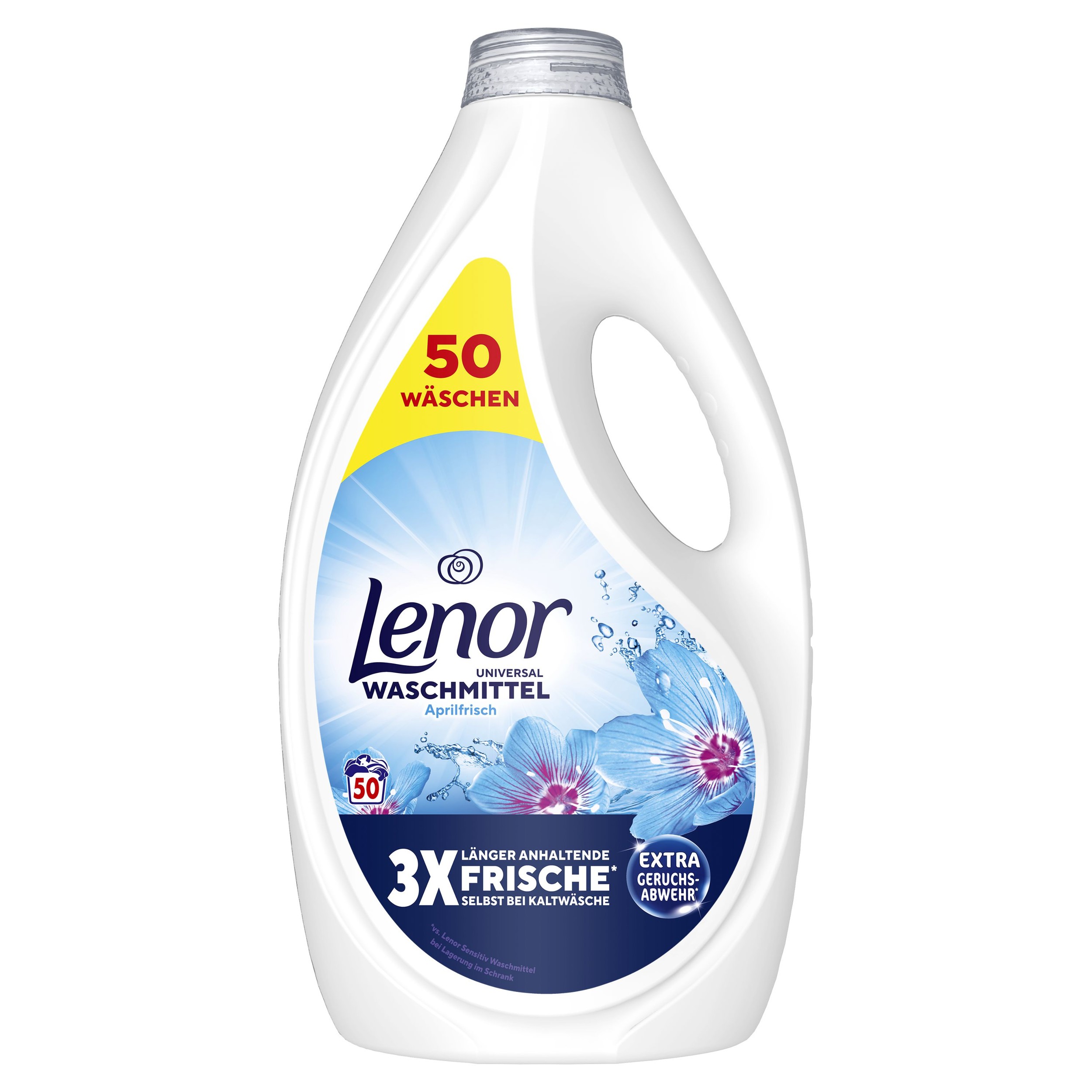 Drogerie a kosmetika - Lenor Gel Universal Aprilfrisch 2l, 50 praní