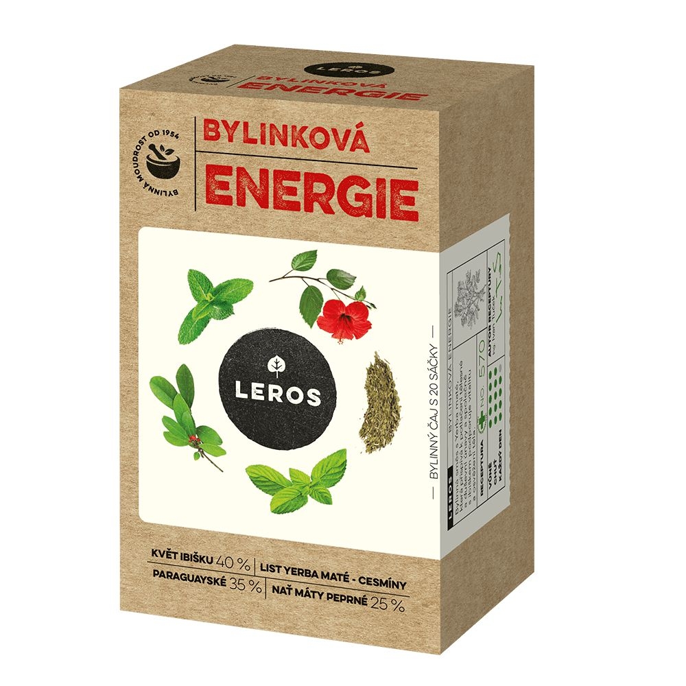 Nápoje - Leros Bylinková energie 20x2g