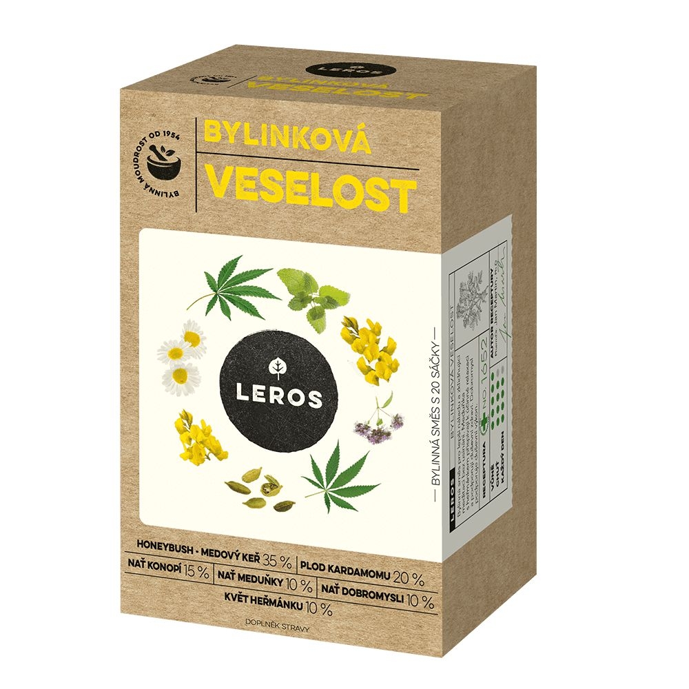 Nápoje - Leros Bylinková veselost 20x1,8g