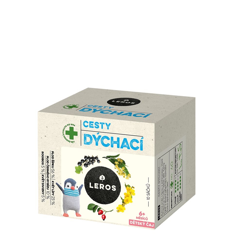 Svět dětí - Leros Dětský čaj cesty dýchací 10x2g