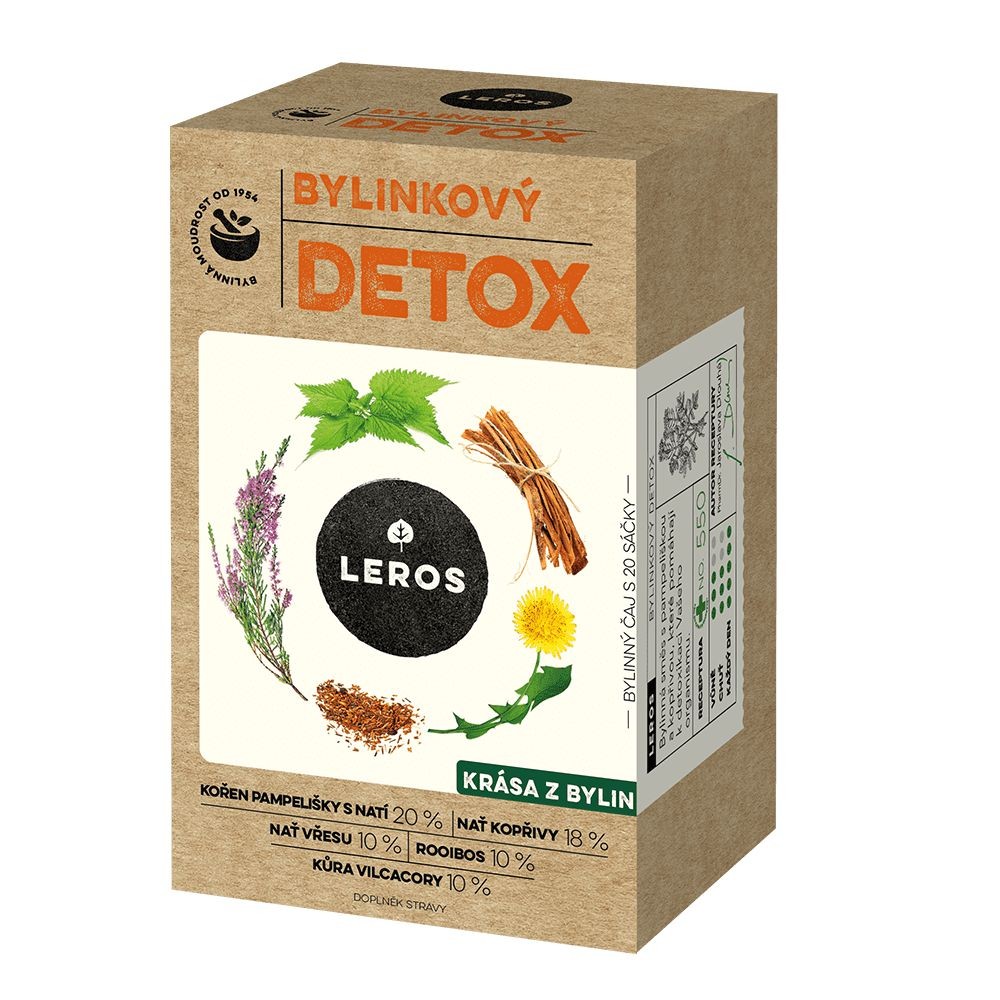 Nápoje - Leros Dobré bytí detox bylinný čaj 20 x 1,5g
