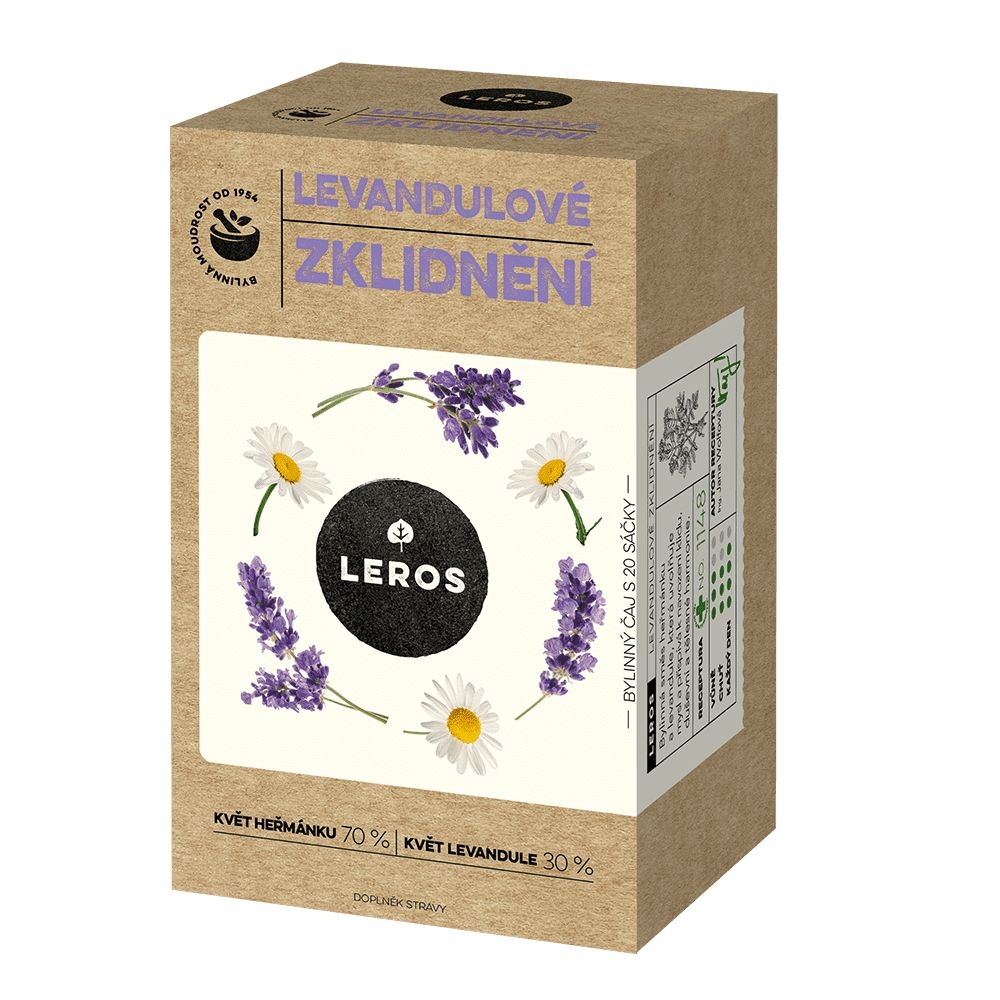 Nápoje - Leros Zklidnění heřmánek & levandule 20 x 1g
