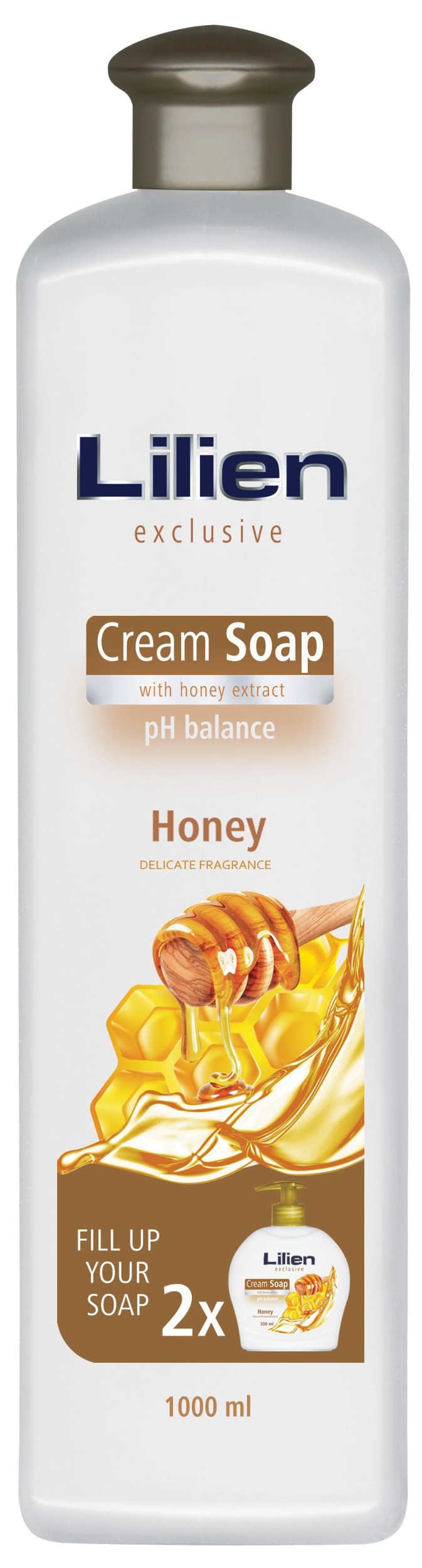 Drogerie a kosmetika - Lilien Cream soap Honey & Propolis 1000 ml