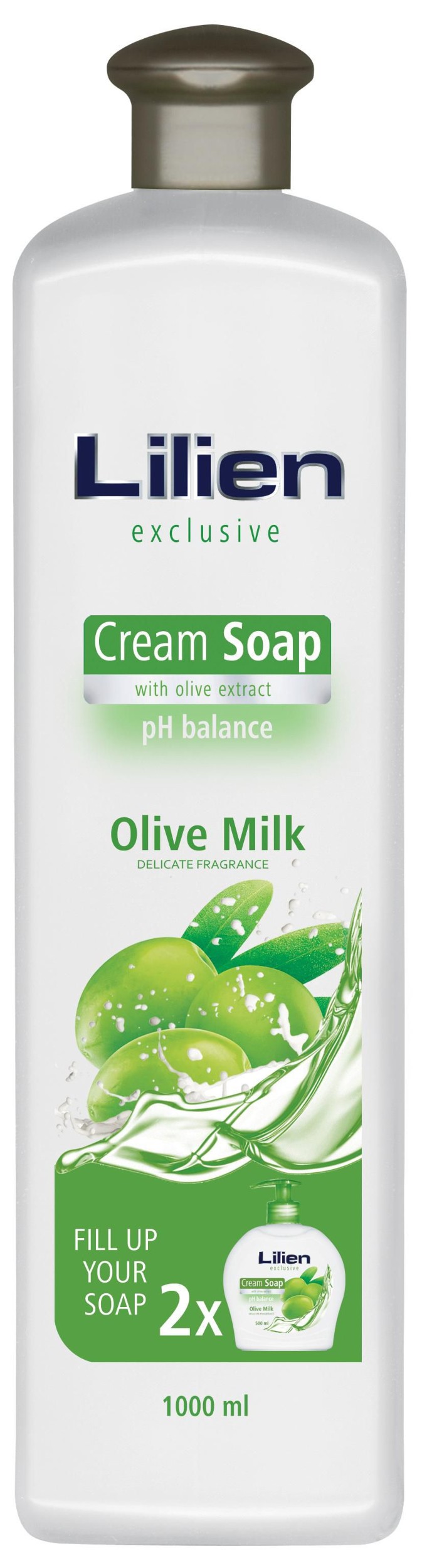 Drogerie a kosmetika - Lilien Cream soap Olive Milk 1000 ml