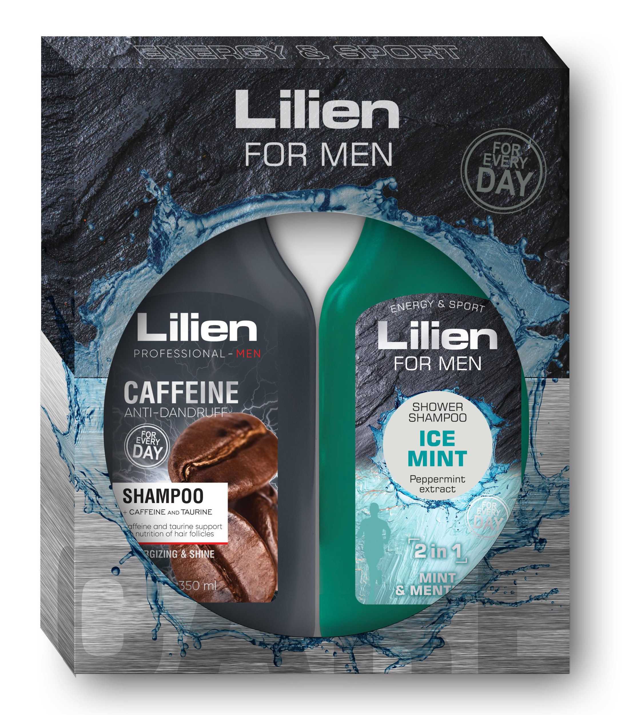 Drogerie a kosmetika - Lilien dárková sada kosmetiky pro muže Ice Mint 700ml