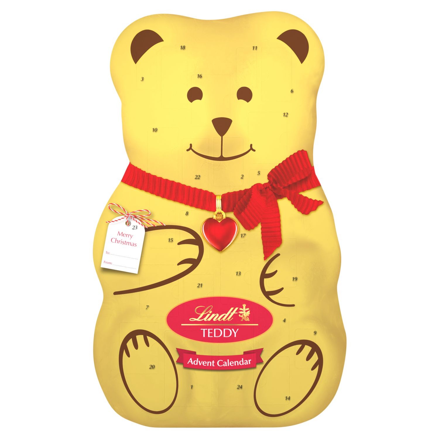 Trvanlivé potraviny - Lindt Adventní kalendář Medvěd 310g