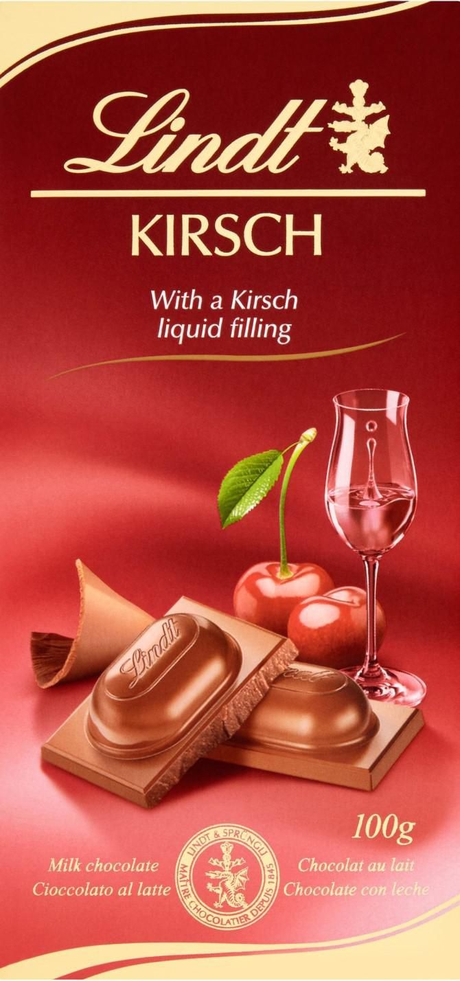 Trvanlivé potraviny - Lindt Čokoláda s třešňovicí 100g