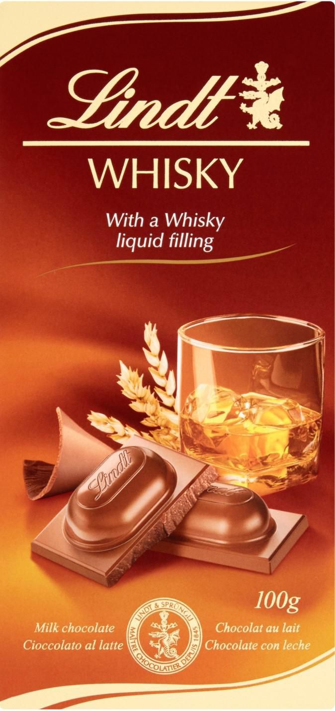 Trvanlivé potraviny - Lindt Čokoláda s whisky 100g