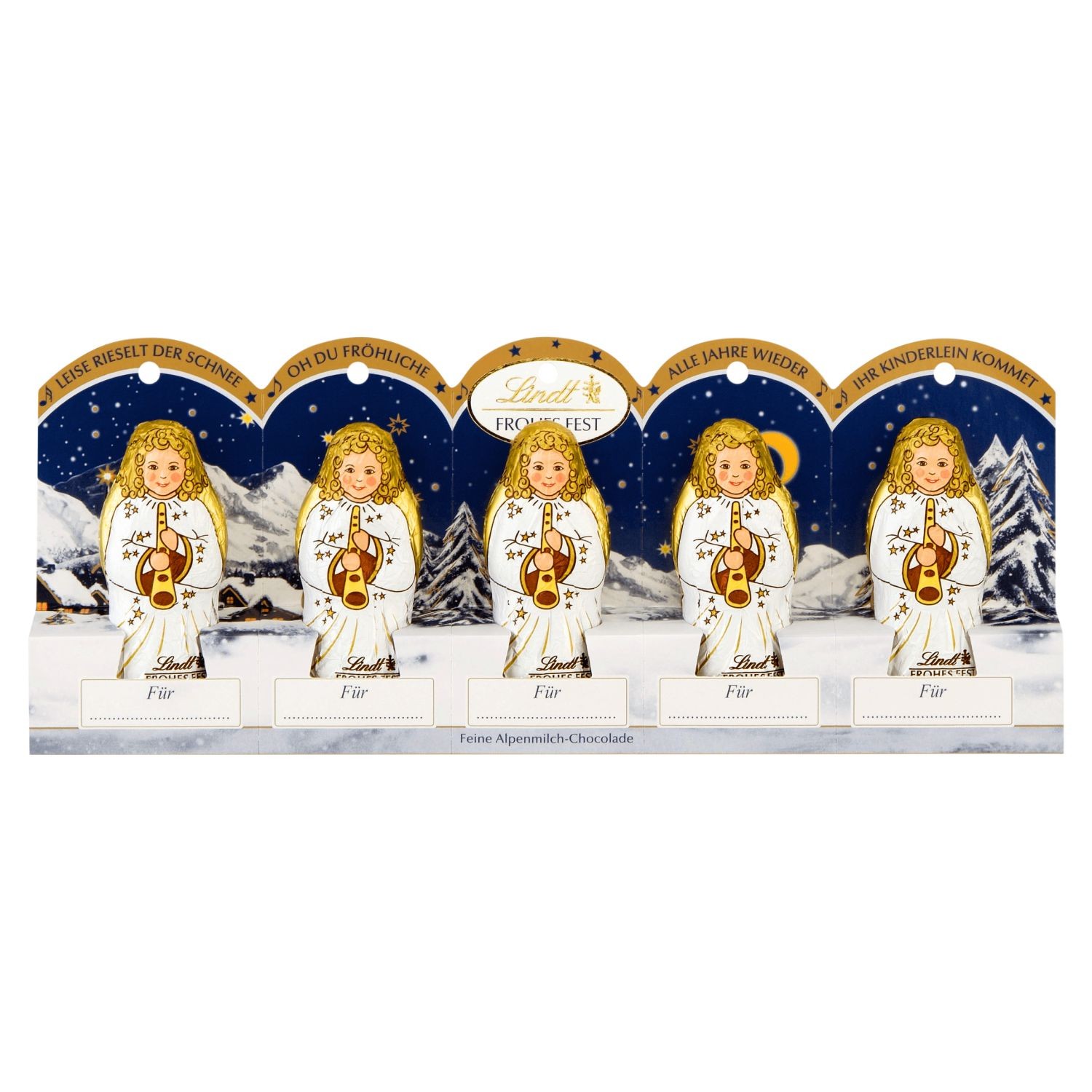 Trvanlivé potraviny - Lindt Duté figurky z mléčné čokolády 5 x 10g