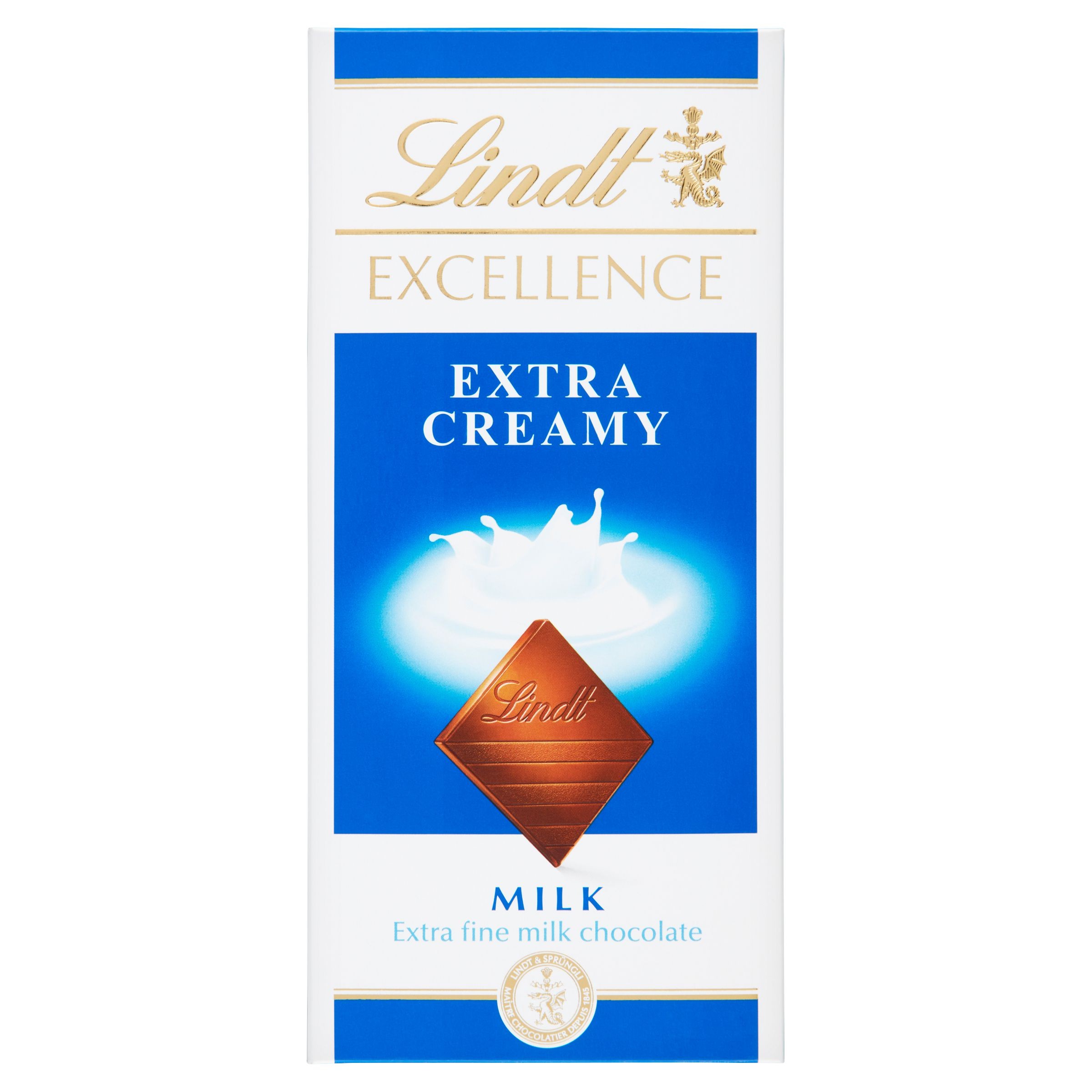 Trvanlivé potraviny - Lindt Excellence Extra jemná mléčná čokoláda 100 g