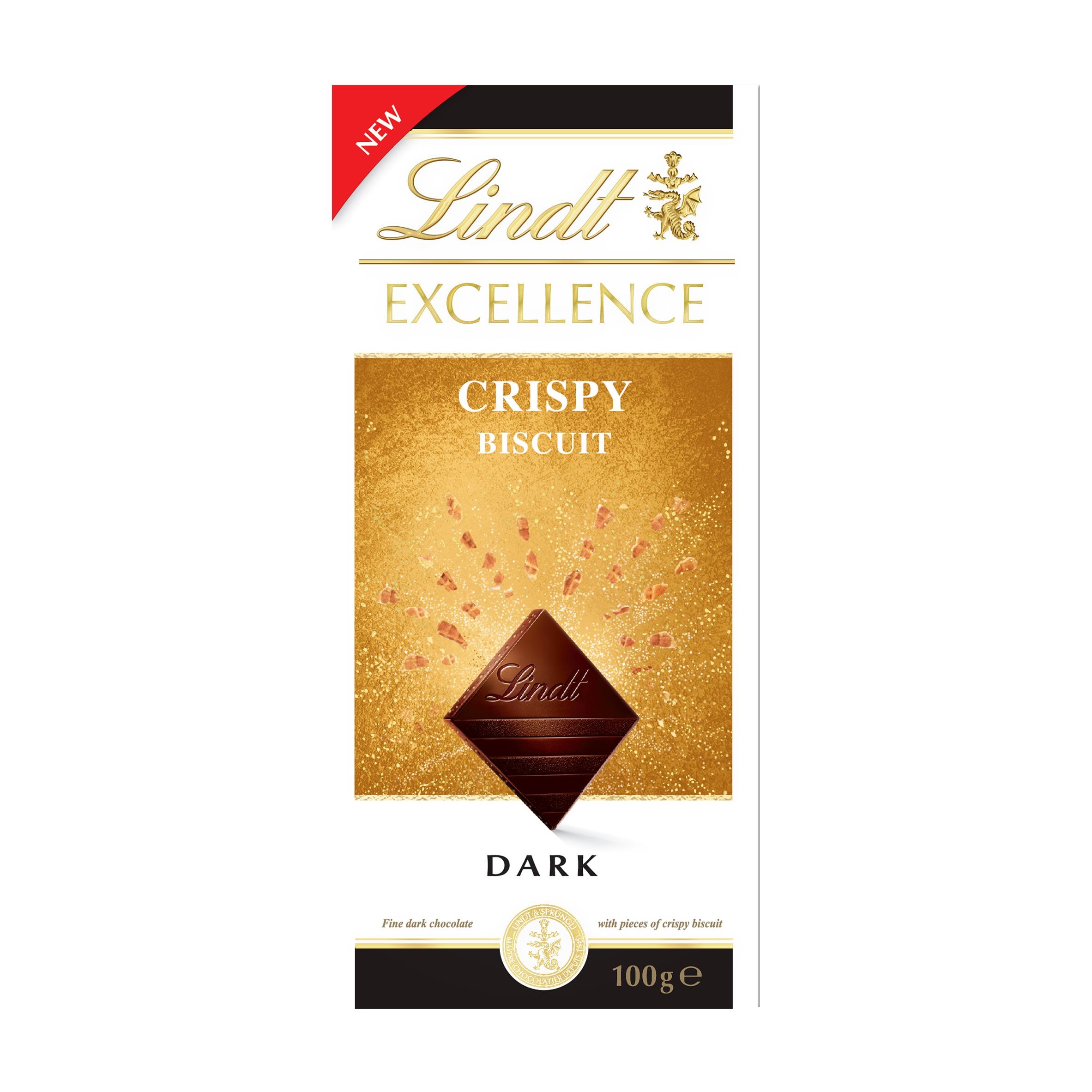 Trvanlivé potraviny - Lindt Excellence hořká se sušenkou 100g