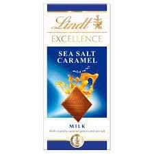 Trvanlivé potraviny - Lindt Excellence Mléčná karamel-sůl 100g