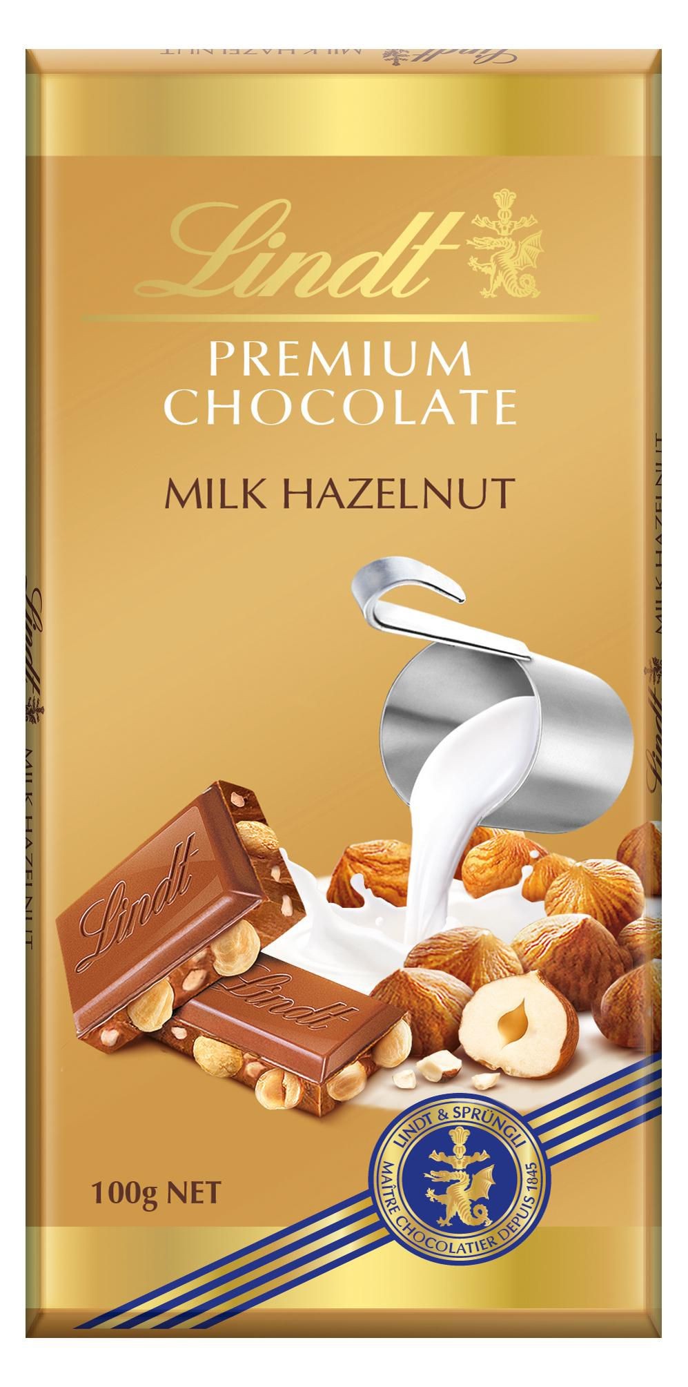 Trvanlivé potraviny - Lindt Gold Mléčná čokoláda oříšek 100g