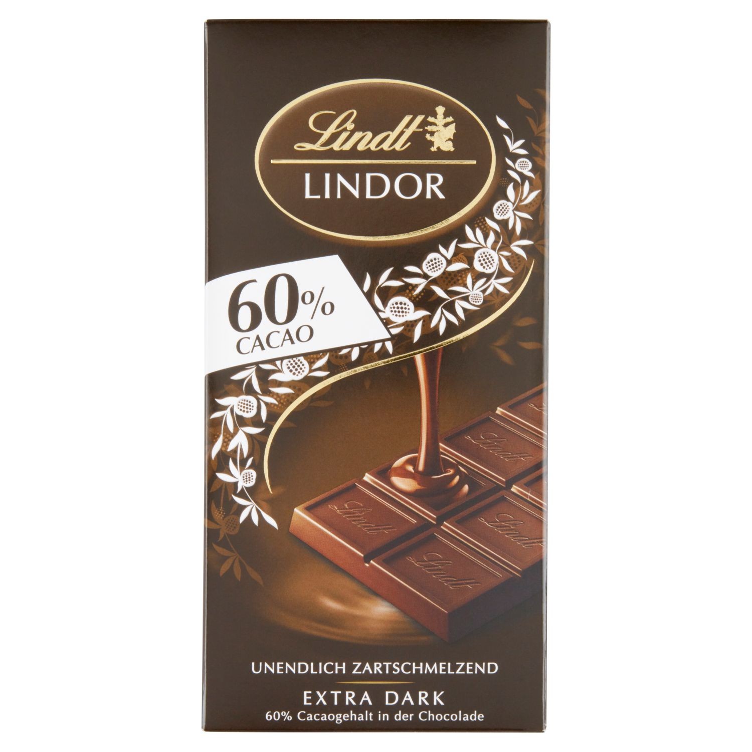 Trvanlivé potraviny - Lindt Lindor Extra Hořká čokoláda 60% 100g