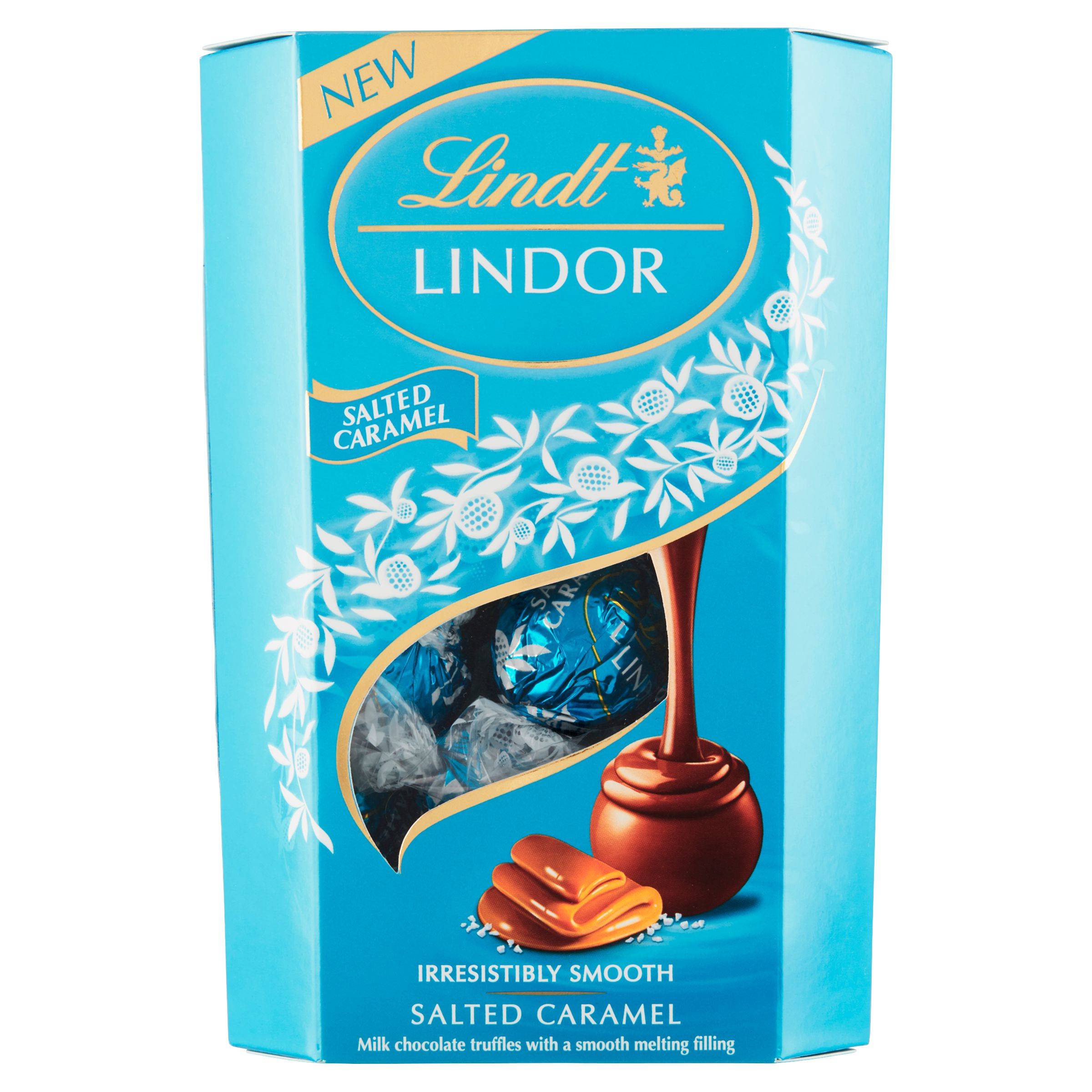 Trvanlivé potraviny - Lindt Lindor Salted caramel 200g