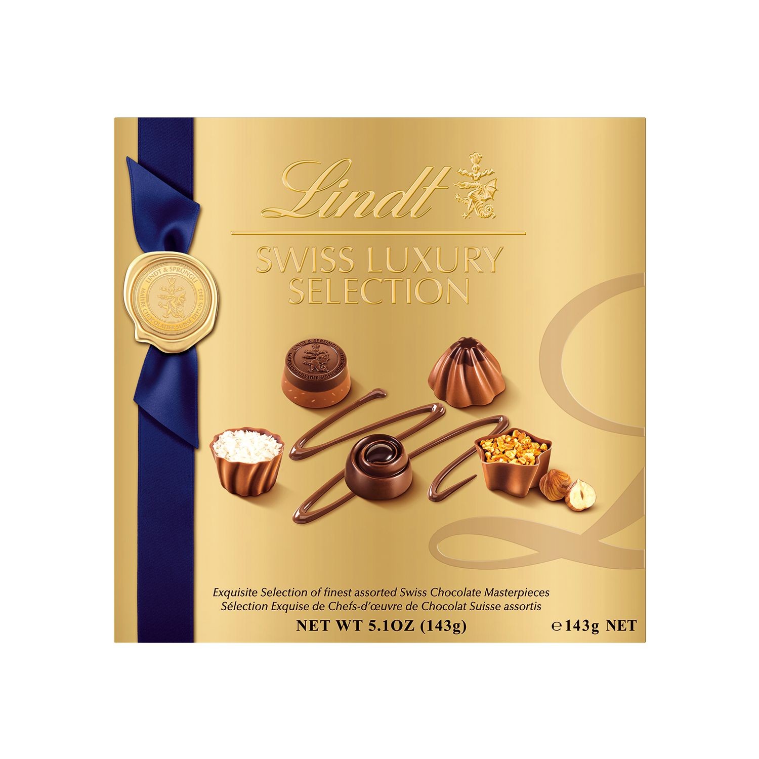 Trvanlivé potraviny - Lindt Swiss Luxury Selection 143g